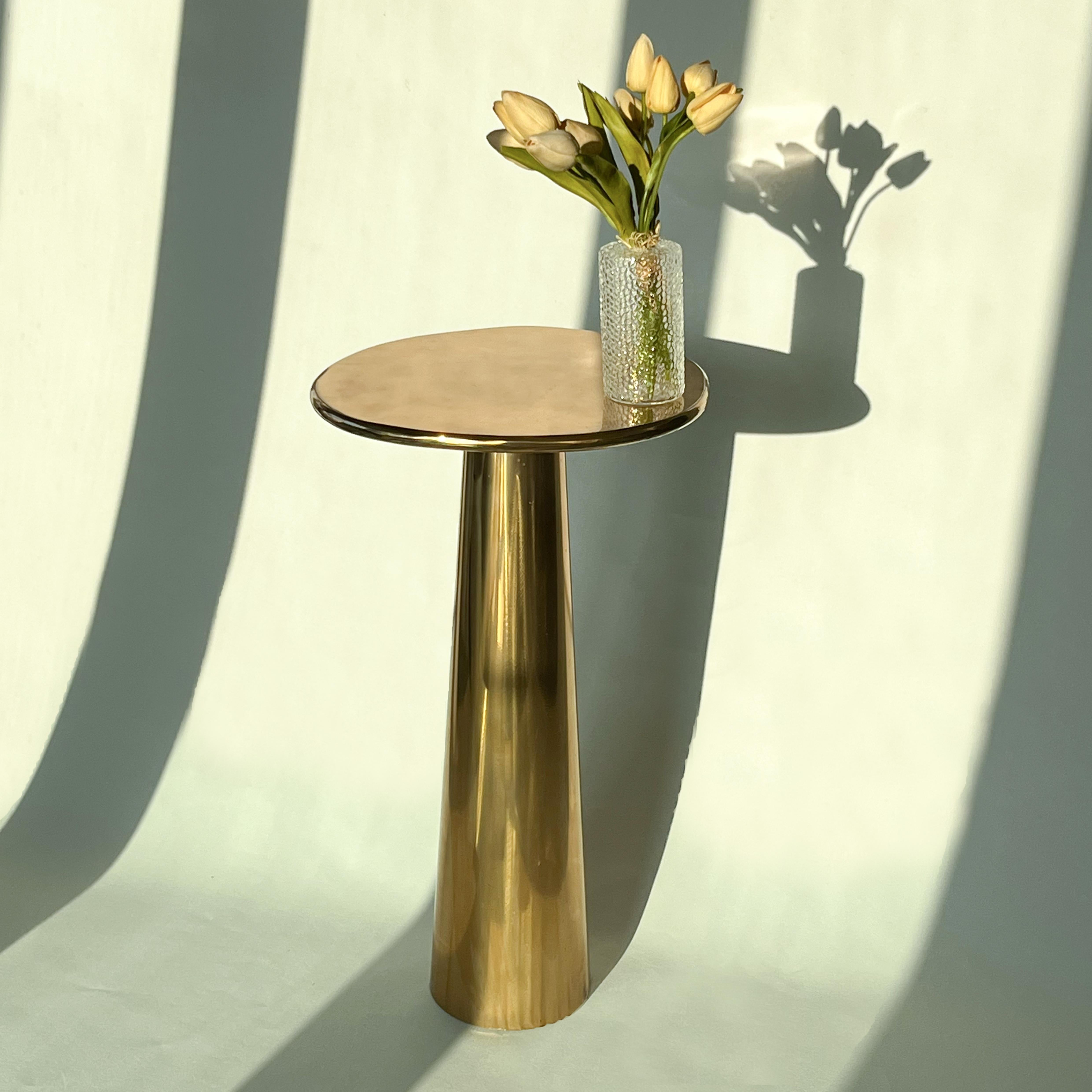 Cast Bronze Cone Side Table by Studio Sunt For Sale 7