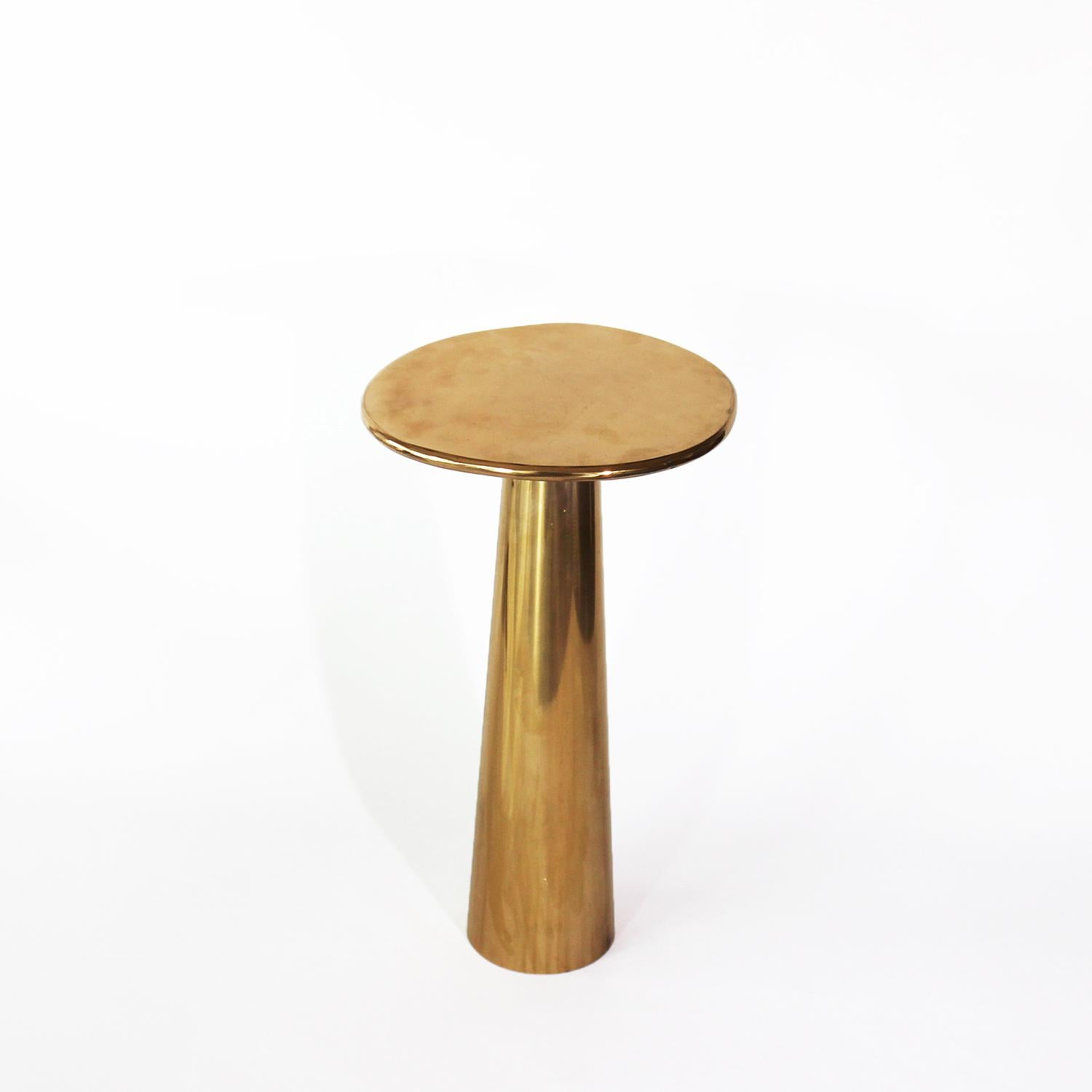 Modern Cast Bronze Cone Side Table by Studio Sunt