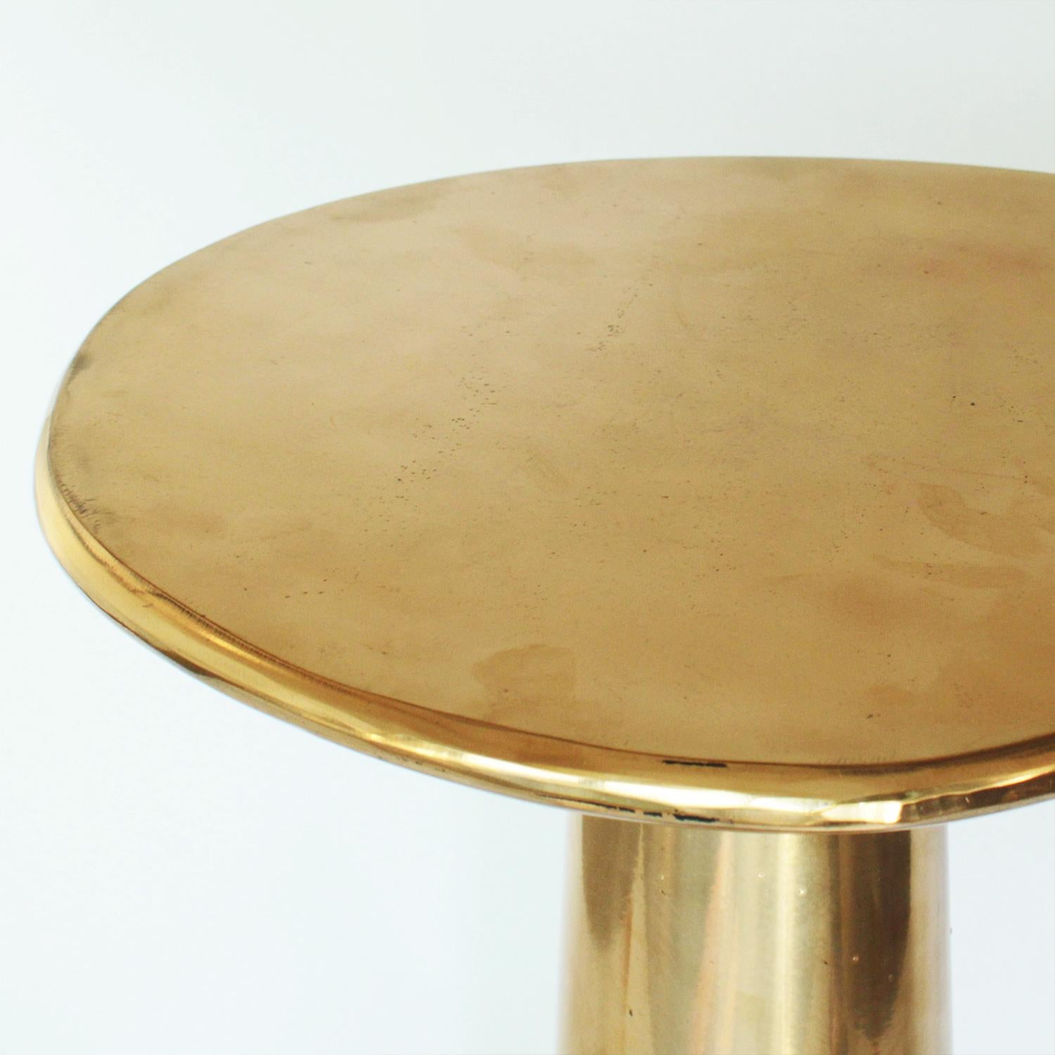 Cast Bronze Cone Side Table by Studio Sunt For Sale 1
