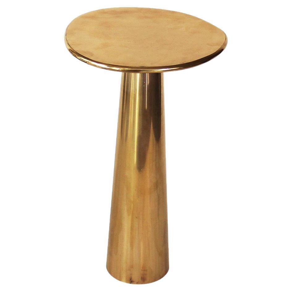 Cast Bronze Cone Side Table by Studio Sunt
