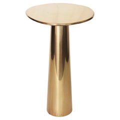 Table d'appoint cône en bronze moulé PB Finition de Studio Sunt