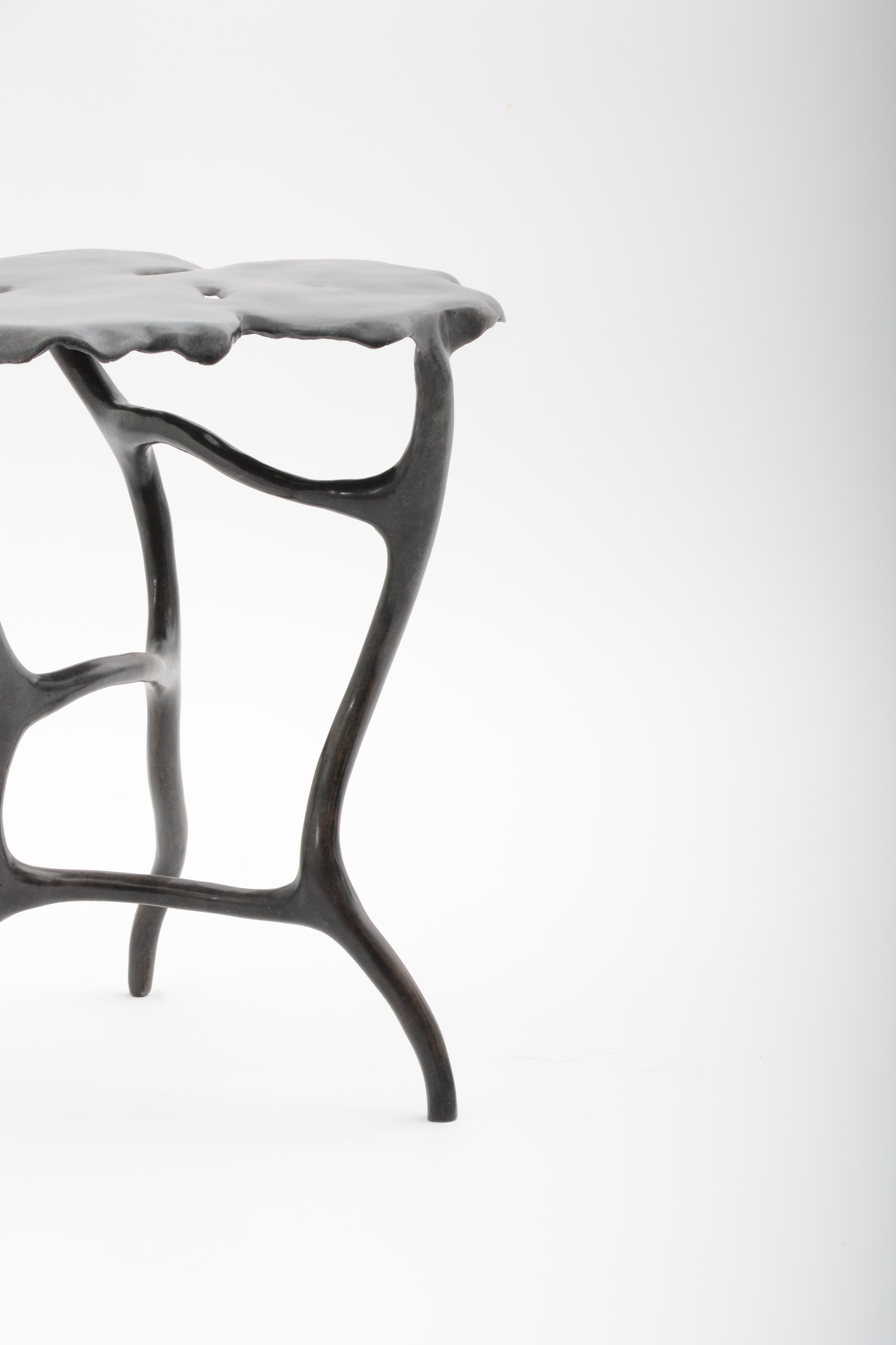 Modern Cast Bronze Dali Side Table by Elan Atelier (IN STOCK) For Sale