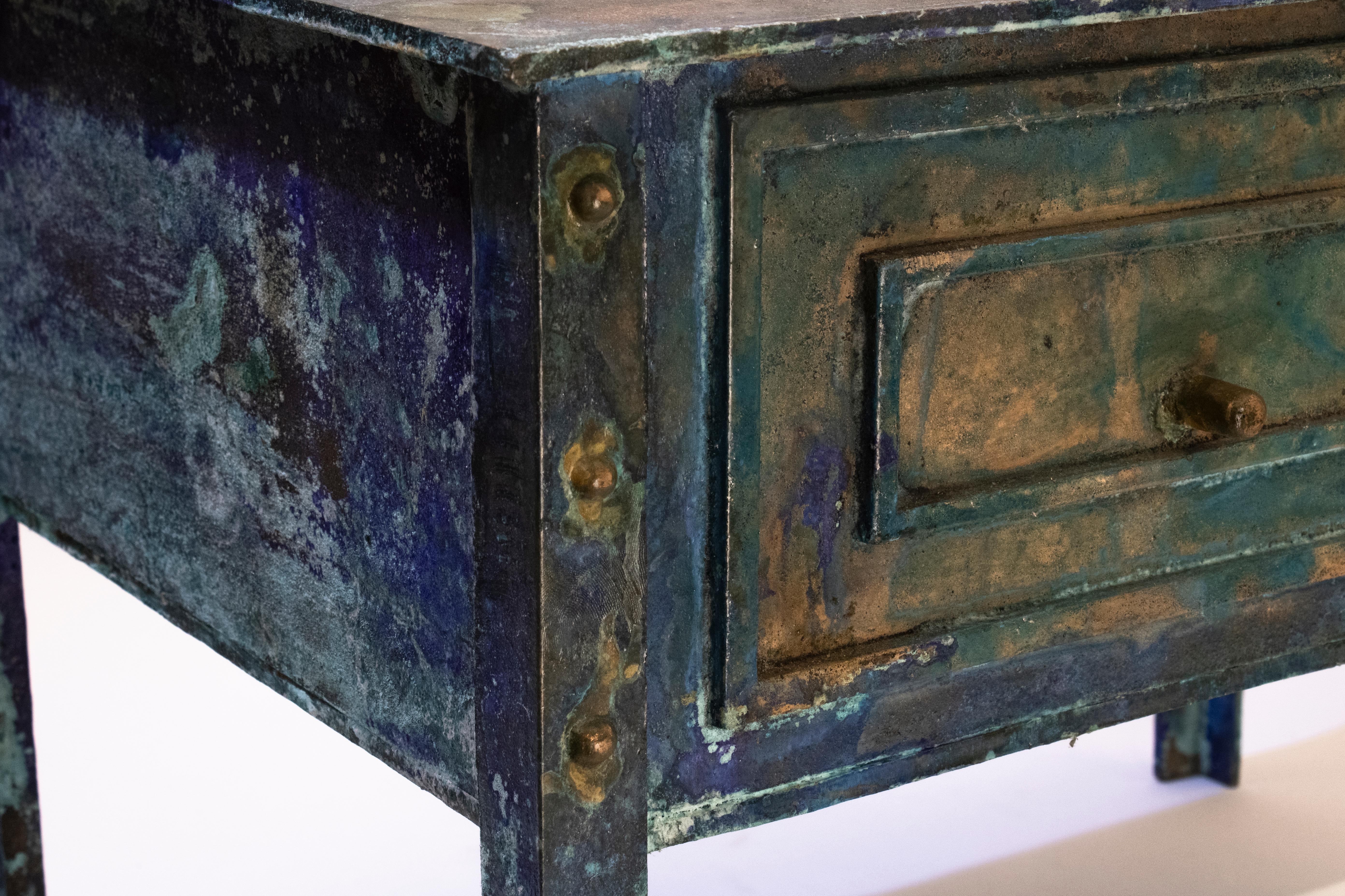 Contemporary Cast Bronze Decorative Table by Studio Sunt For Sale