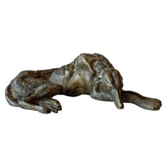 Cast Bronze Dog Sculpture