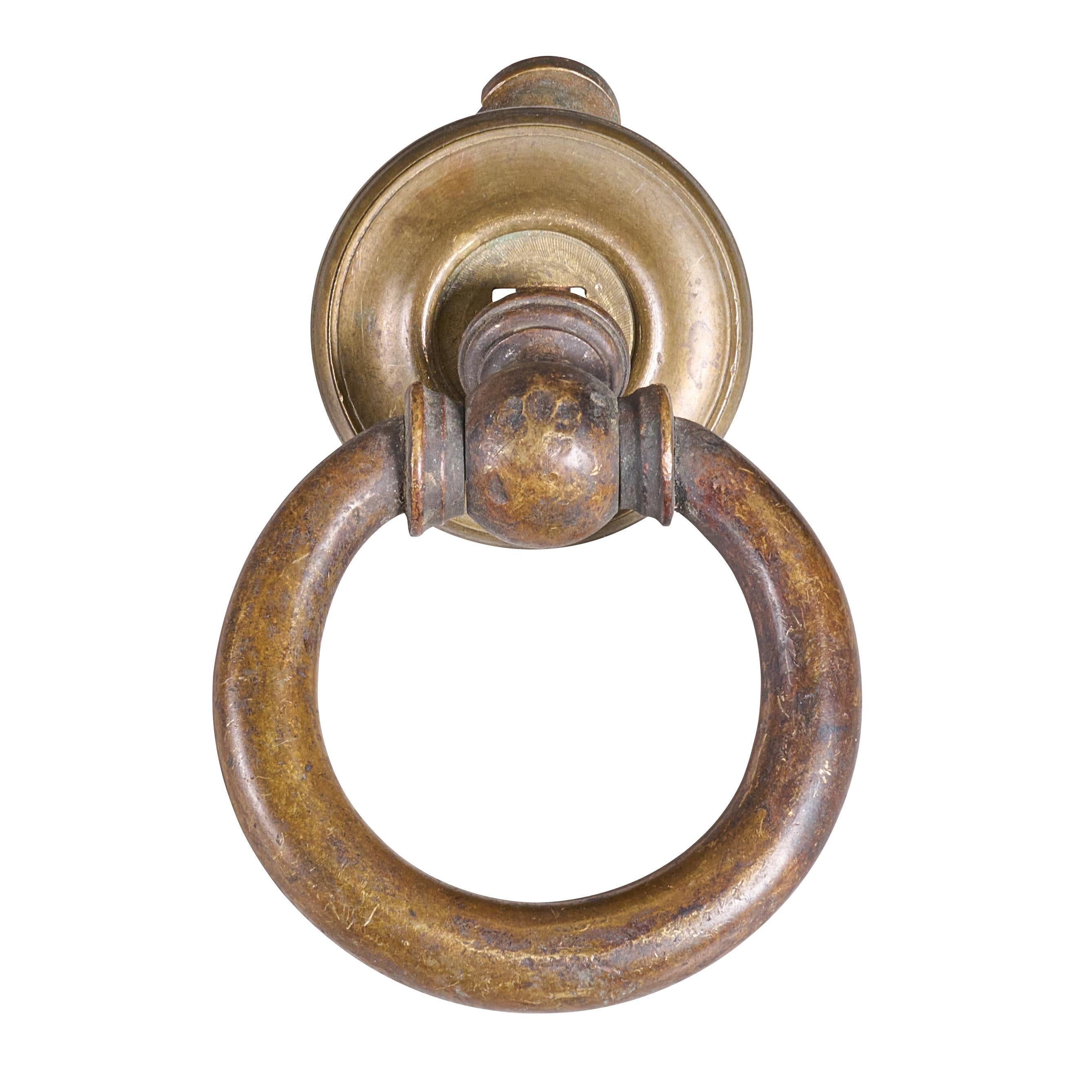 Heavy duty cast bronze door knocker. Great quality, warm patina.

