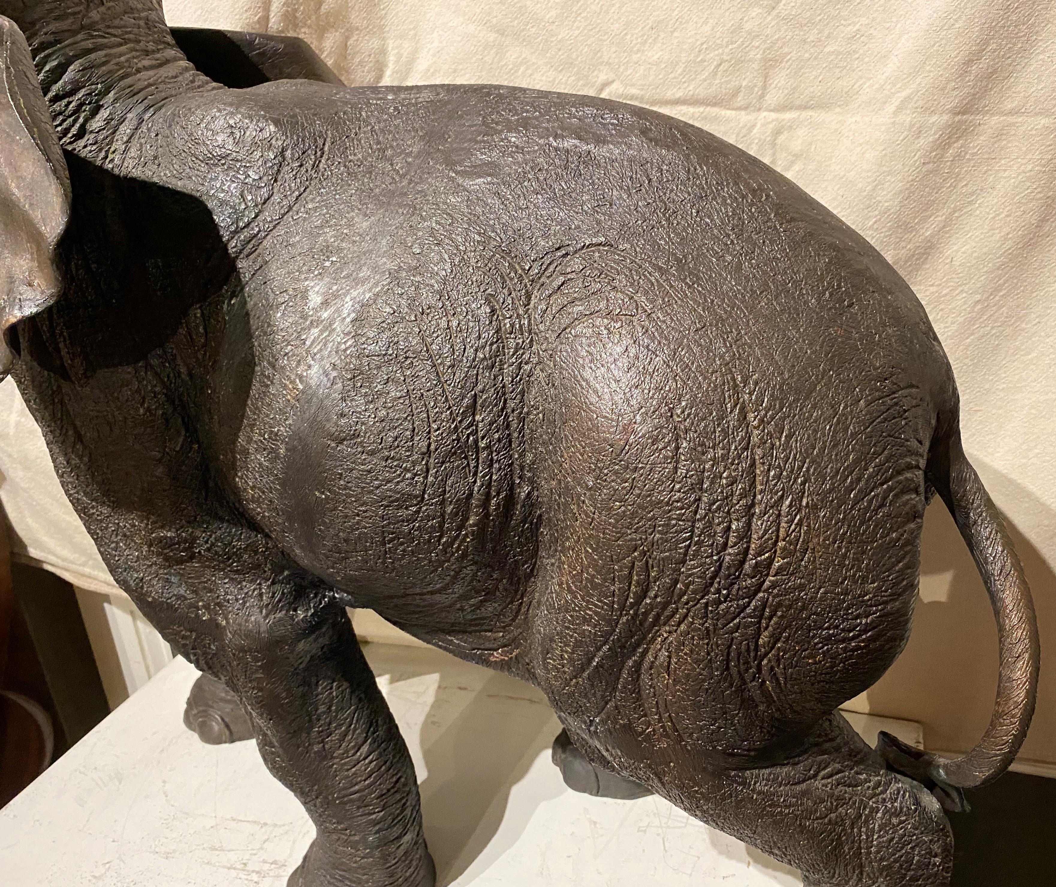 Meiji Cast Bronze Elephant of Great Proportion