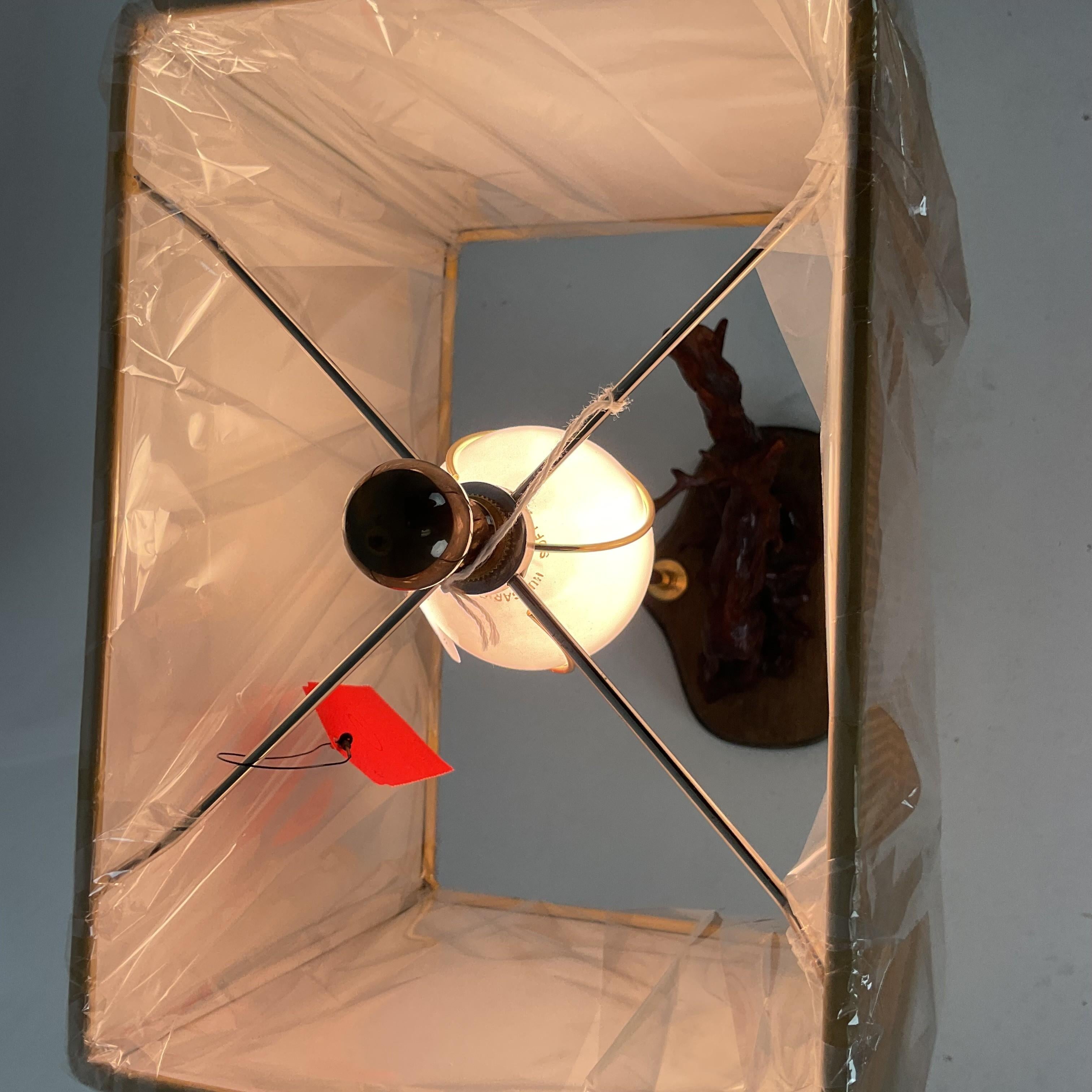 Brass Cast Bronze Elk Lamp For Sale