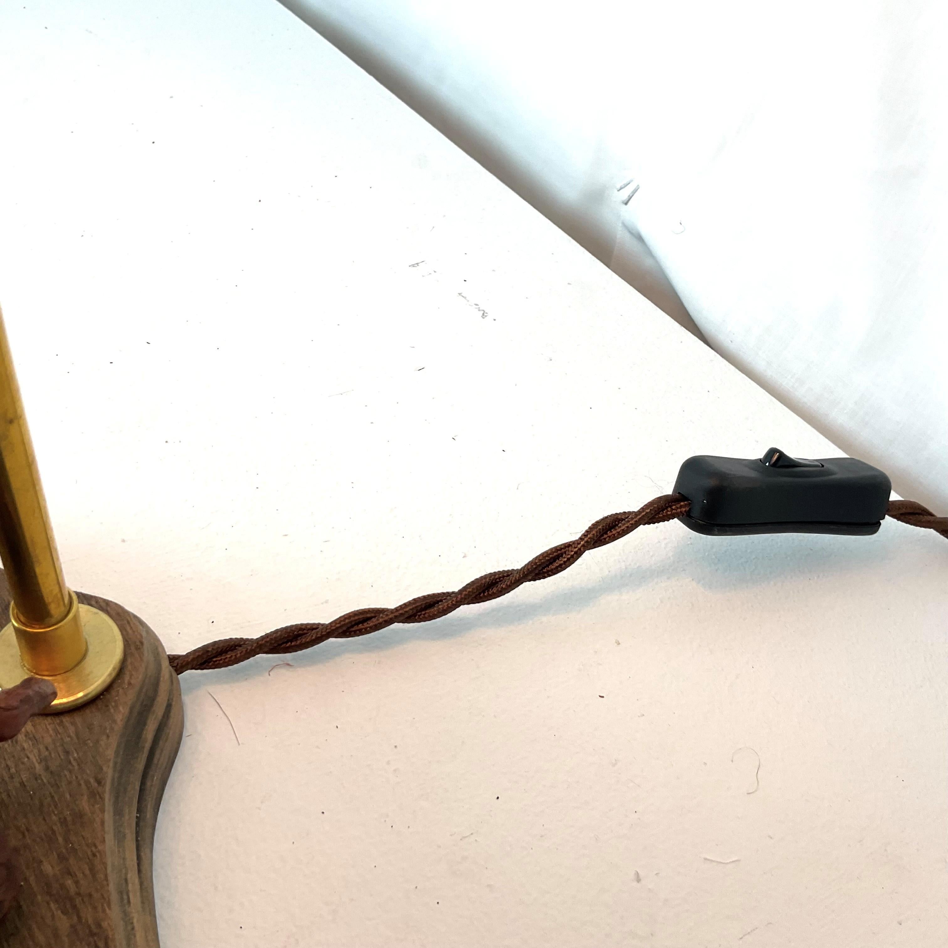 Cast Bronze Elk Lamp For Sale 1