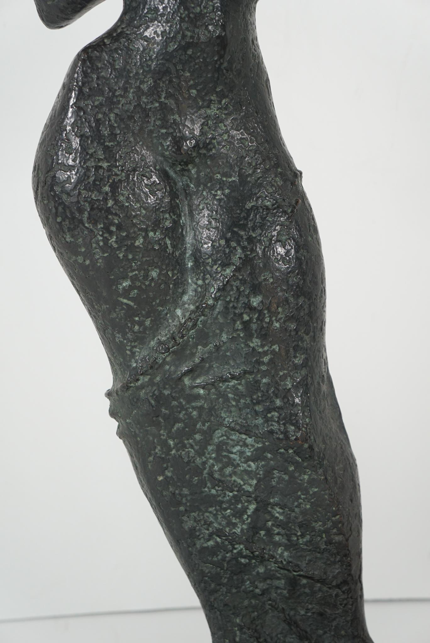 Moderno Figura in bronzo fuso di Georges Oudot 