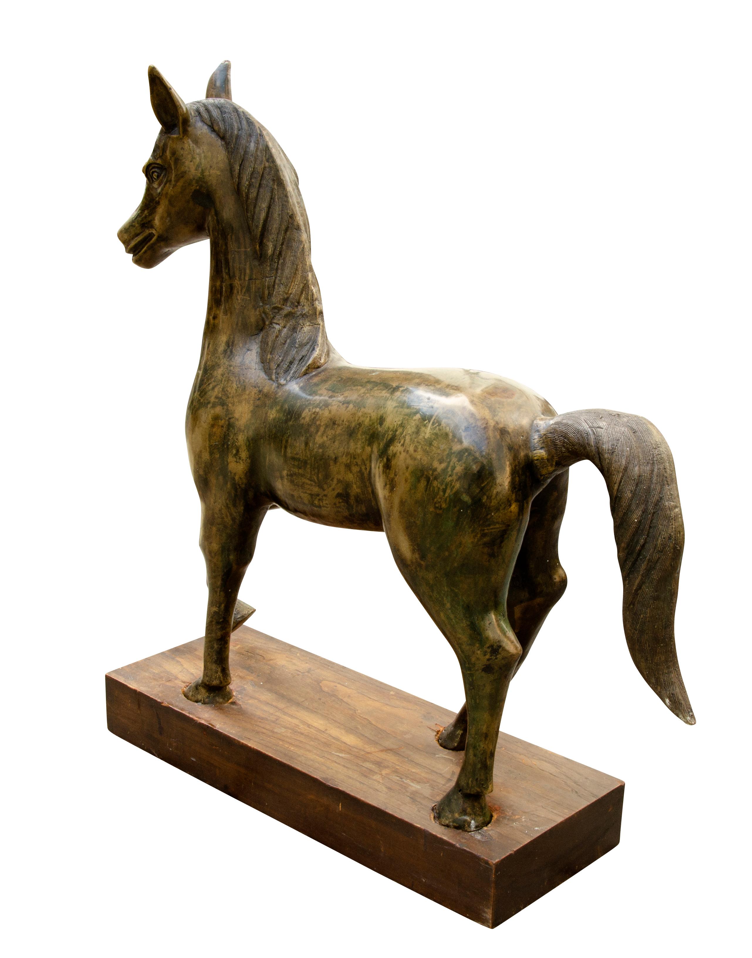 Cast Bronze Figure of a Horse 8