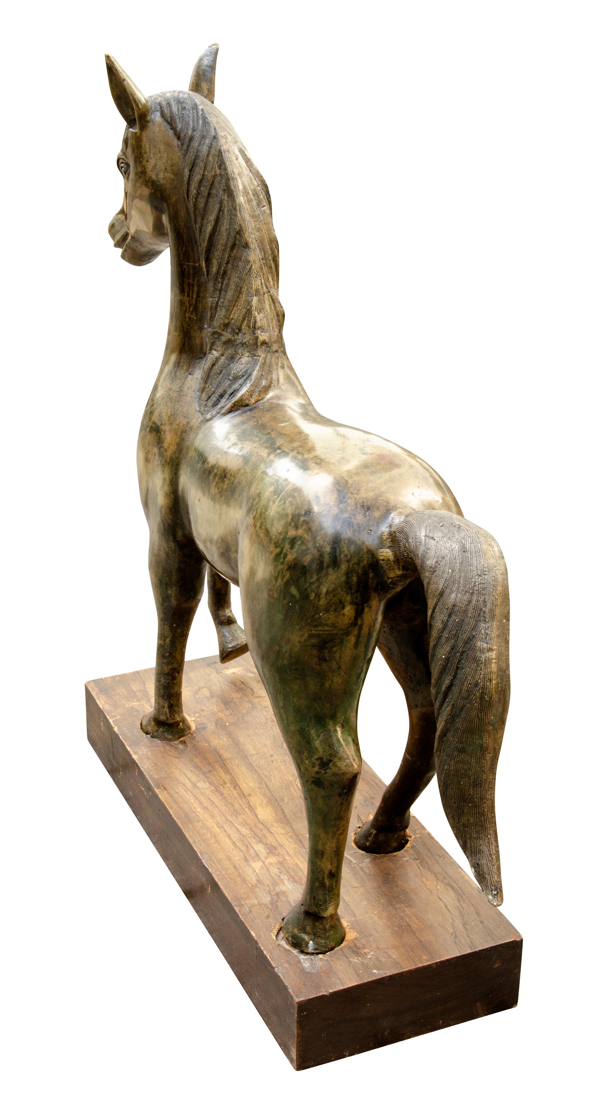 Cast Bronze Figure of a Horse 2