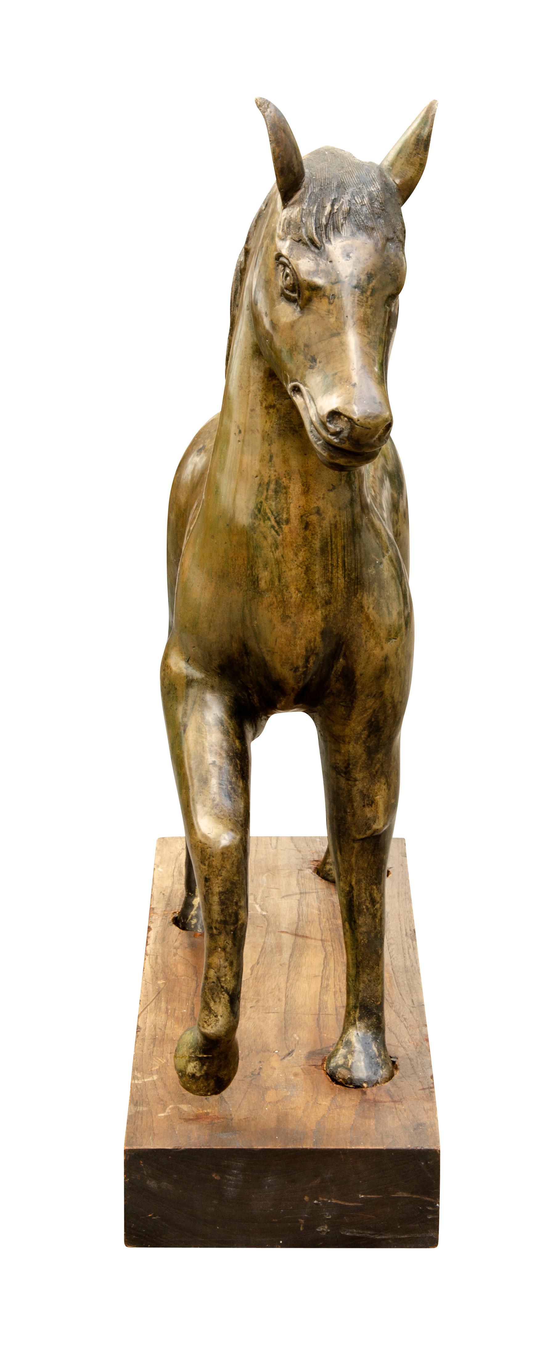 Cast Bronze Figure of a Horse 4