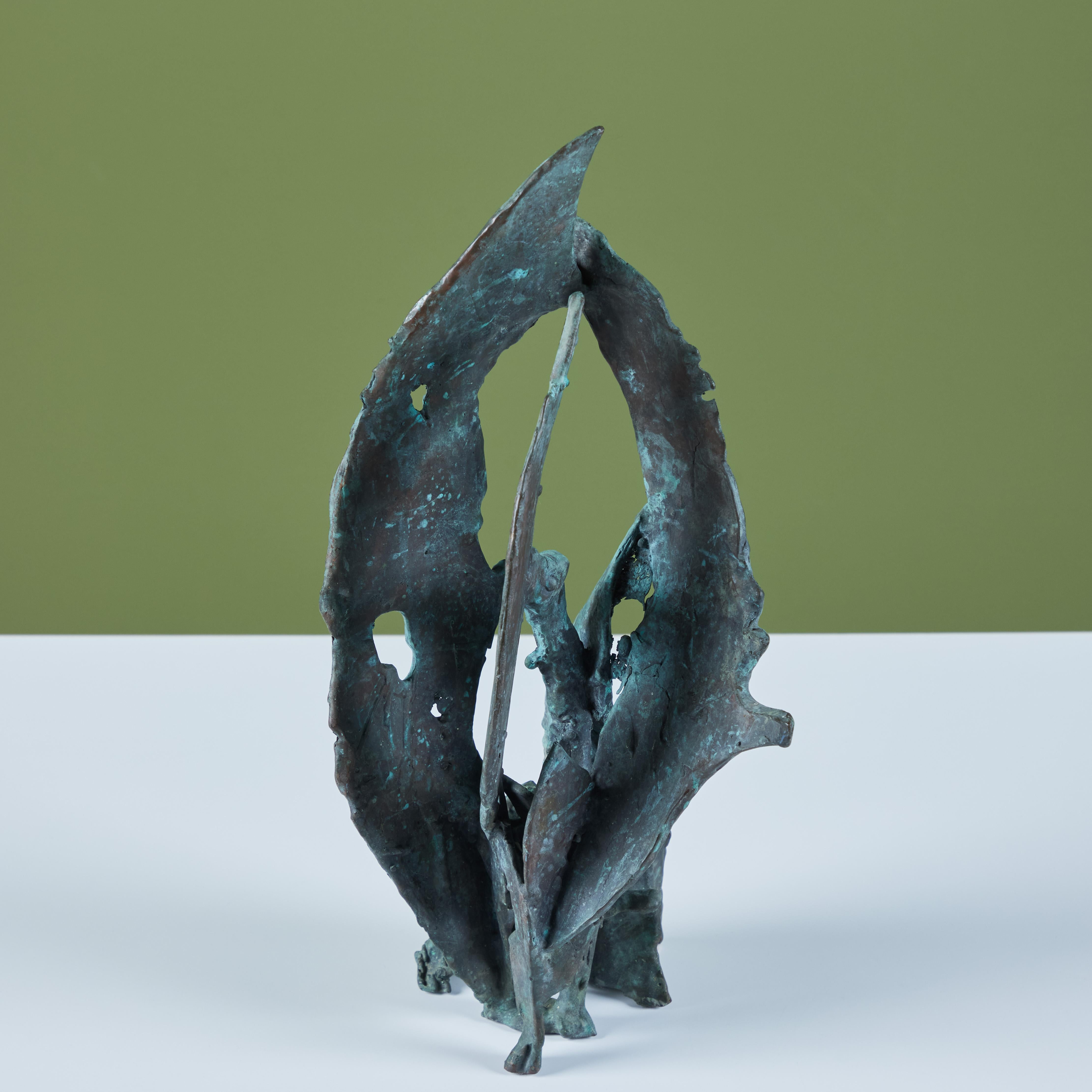 Cast Bronze 'Fins Pacifica' Sculpture by J. Dale M'Hall For Sale 4