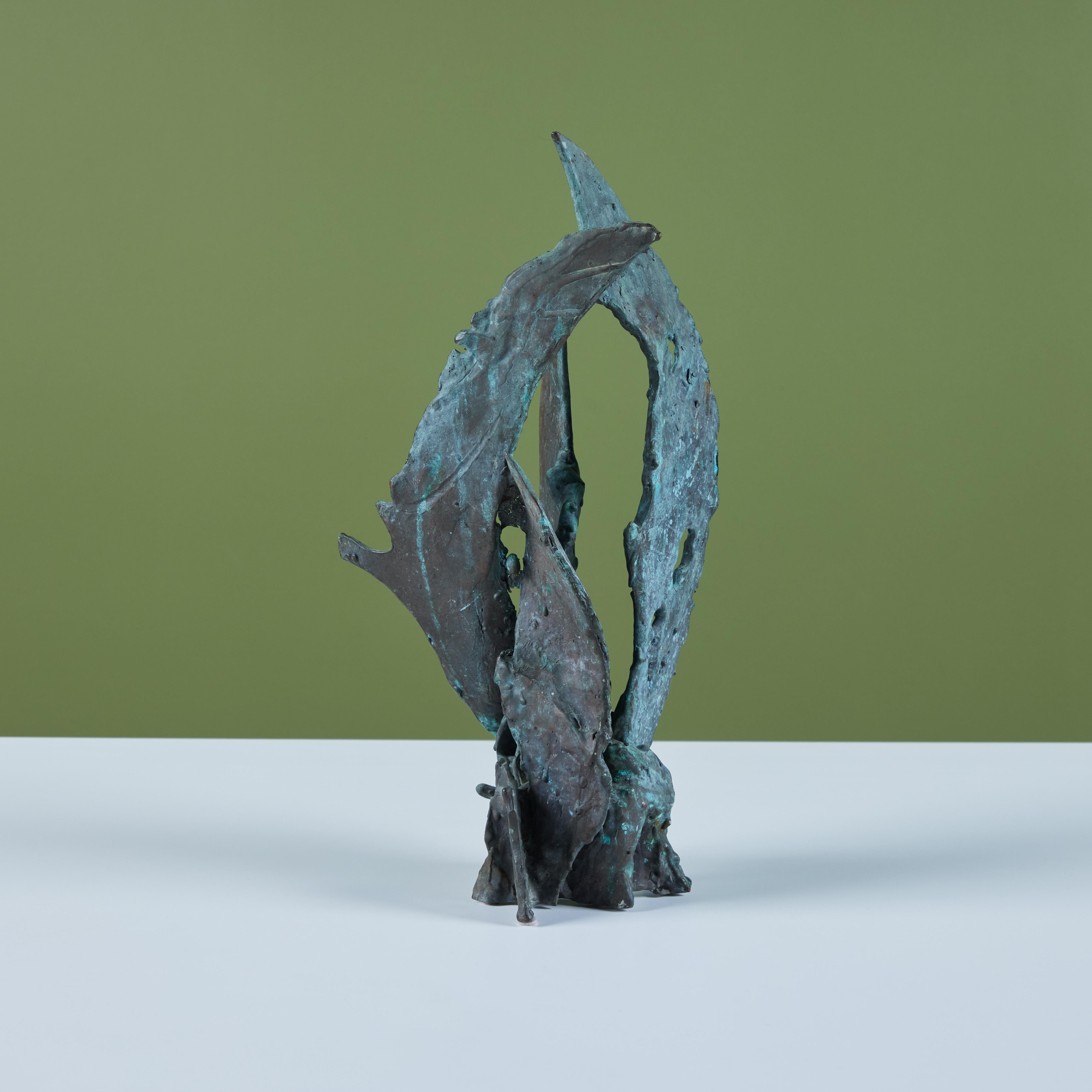 Cast Bronze 'Fins Pacifica' Sculpture by J. Dale M'Hall For Sale 1