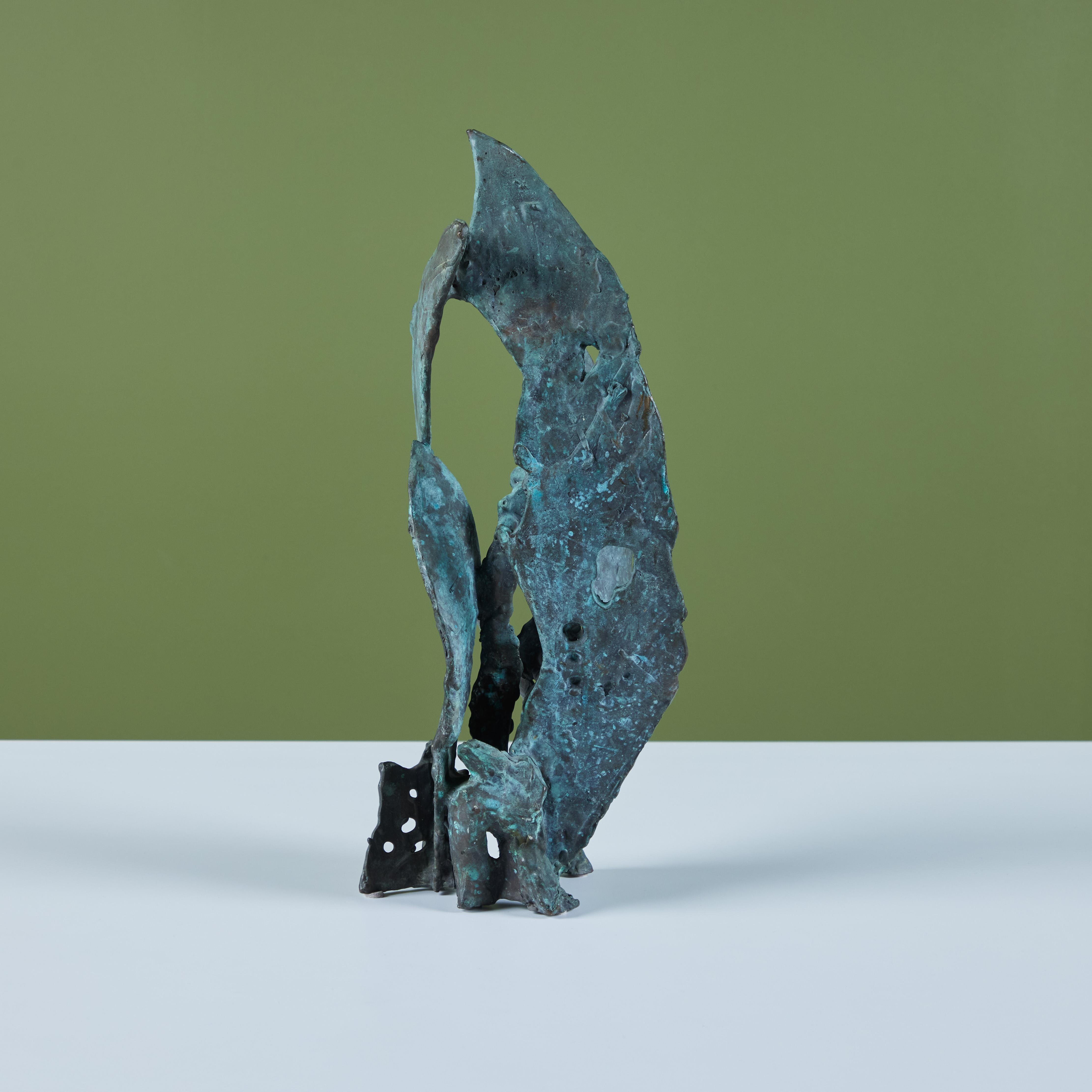Cast Bronze 'Fins Pacifica' Sculpture by J. Dale M'Hall For Sale 2