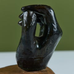 Cast Bronze Hand Sculpture with Stand in the Style of Auguste Rodin
