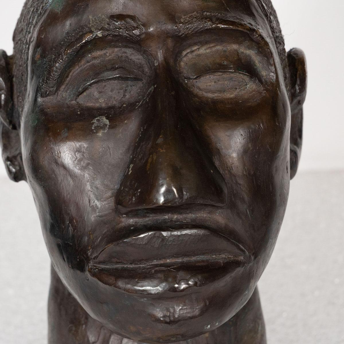 Cast Bronze Head Sculpture 4