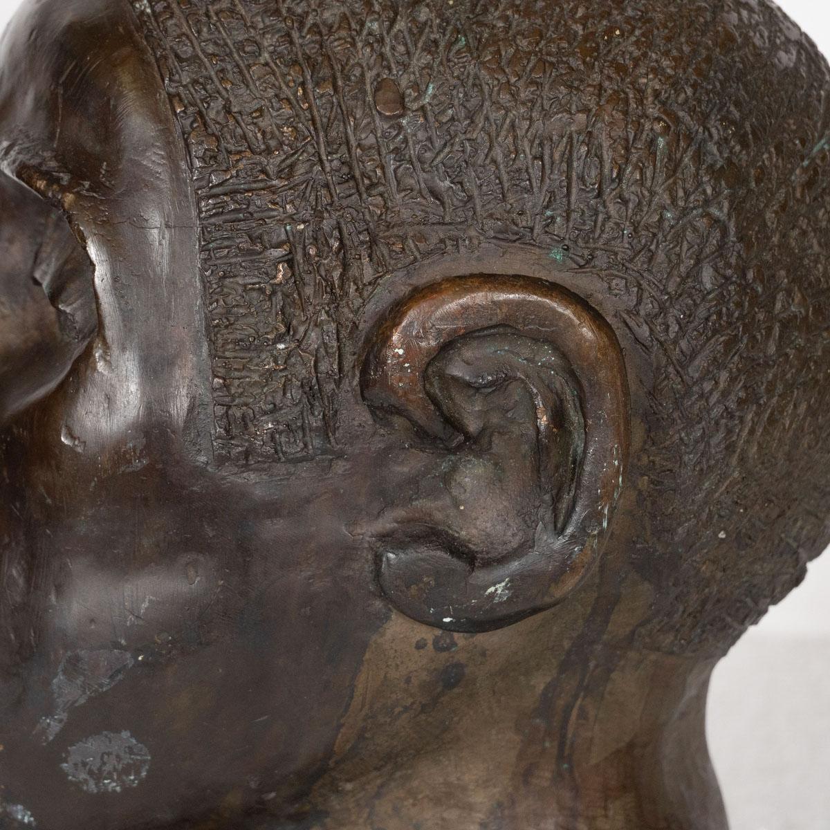 Cast Bronze Head Sculpture 5
