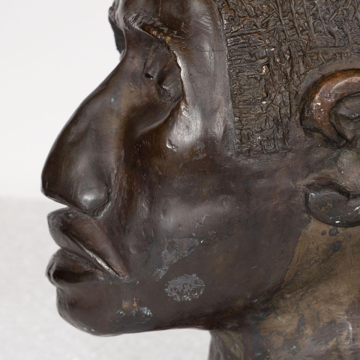 Cast Bronze Head Sculpture 6