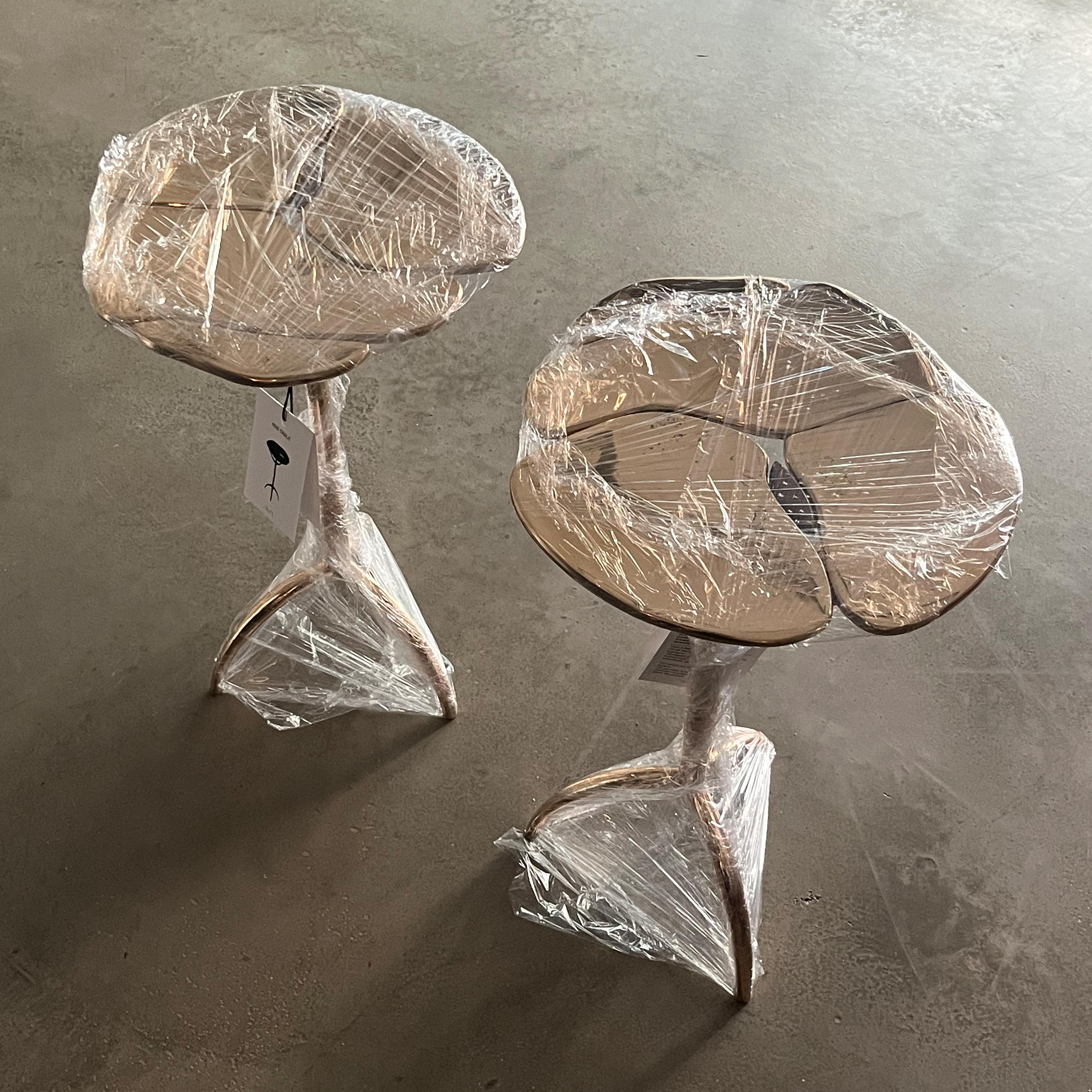 Cast Bronze Iris Side Table by Studio Sunt For Sale 7