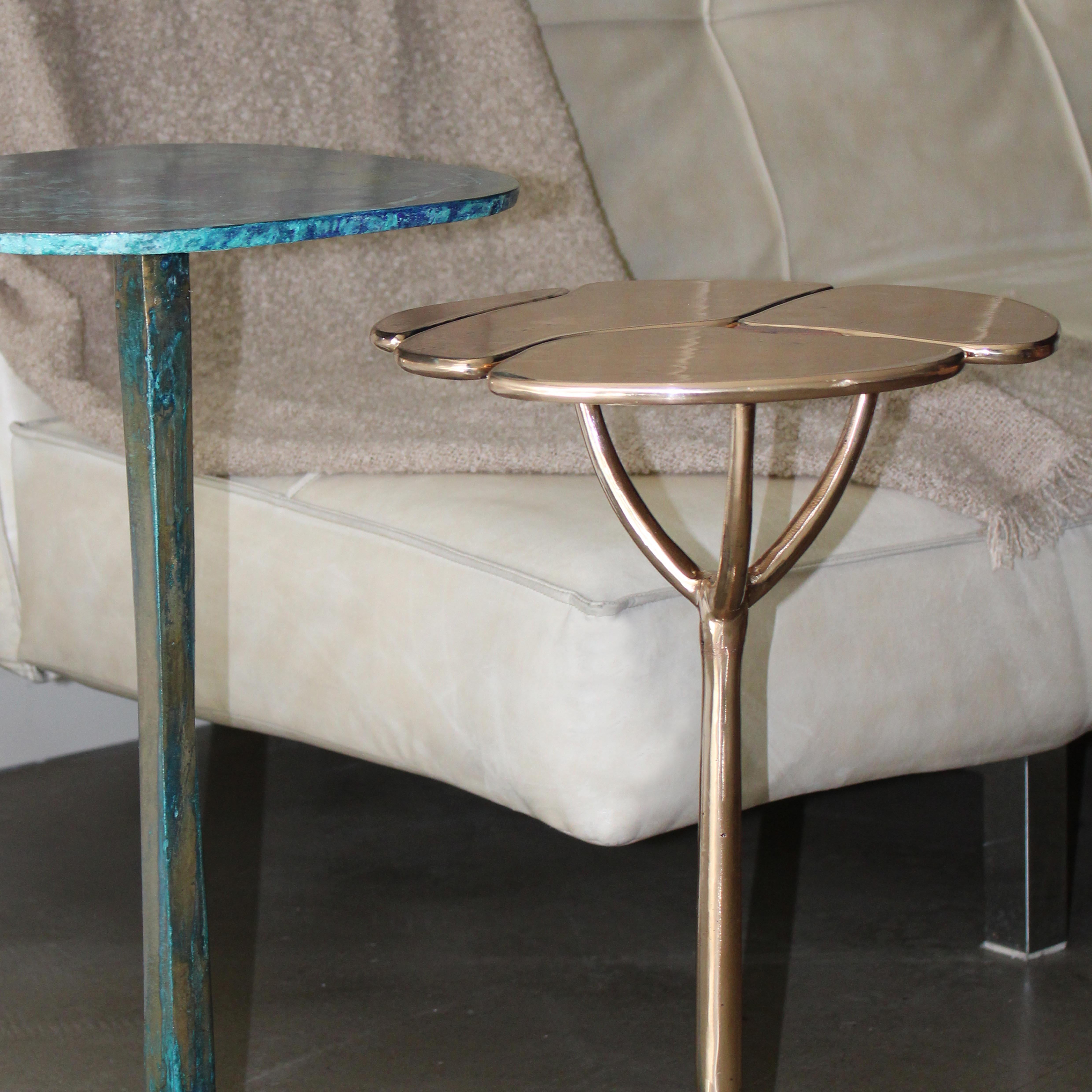 Cast Bronze Iris Side Table by Studio Sunt For Sale 3
