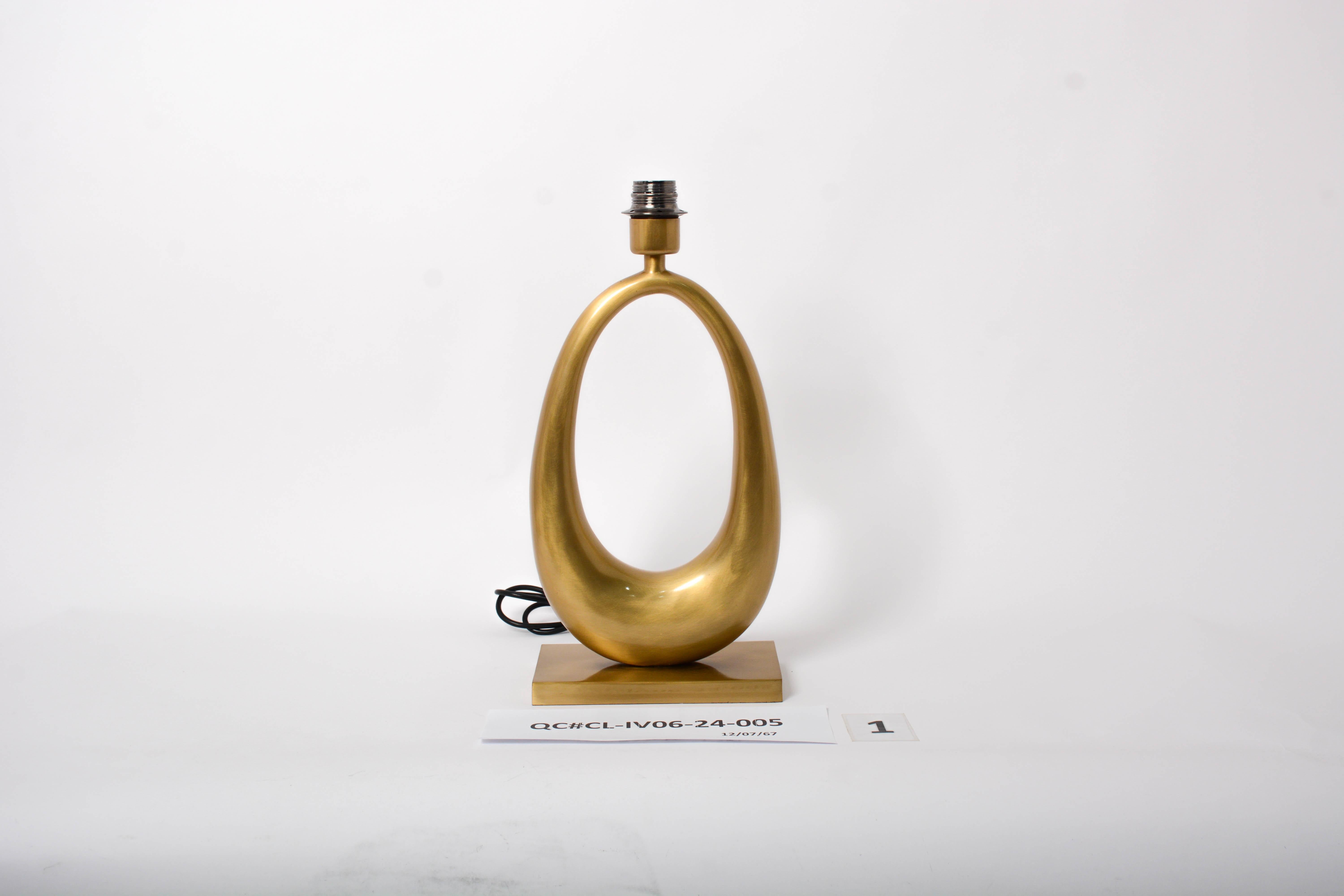 Cast Bronze Jewel Lamp in Antique Gold Finish by Elan Atelier 'Preorder' In New Condition For Sale In New York, NY