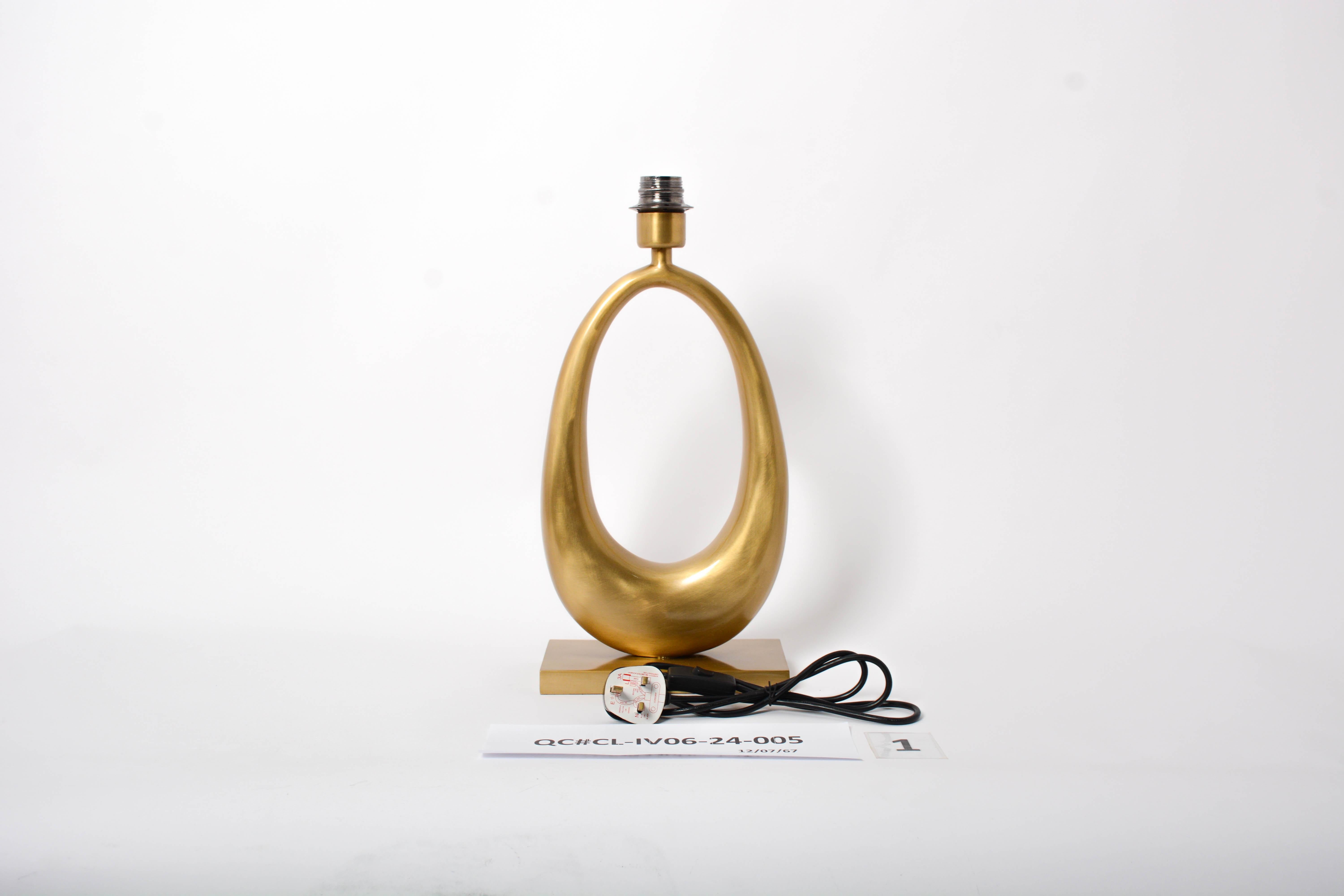 Contemporary Cast Bronze Jewel Lamp in Antique Gold Finish by Elan Atelier 'Preorder' For Sale