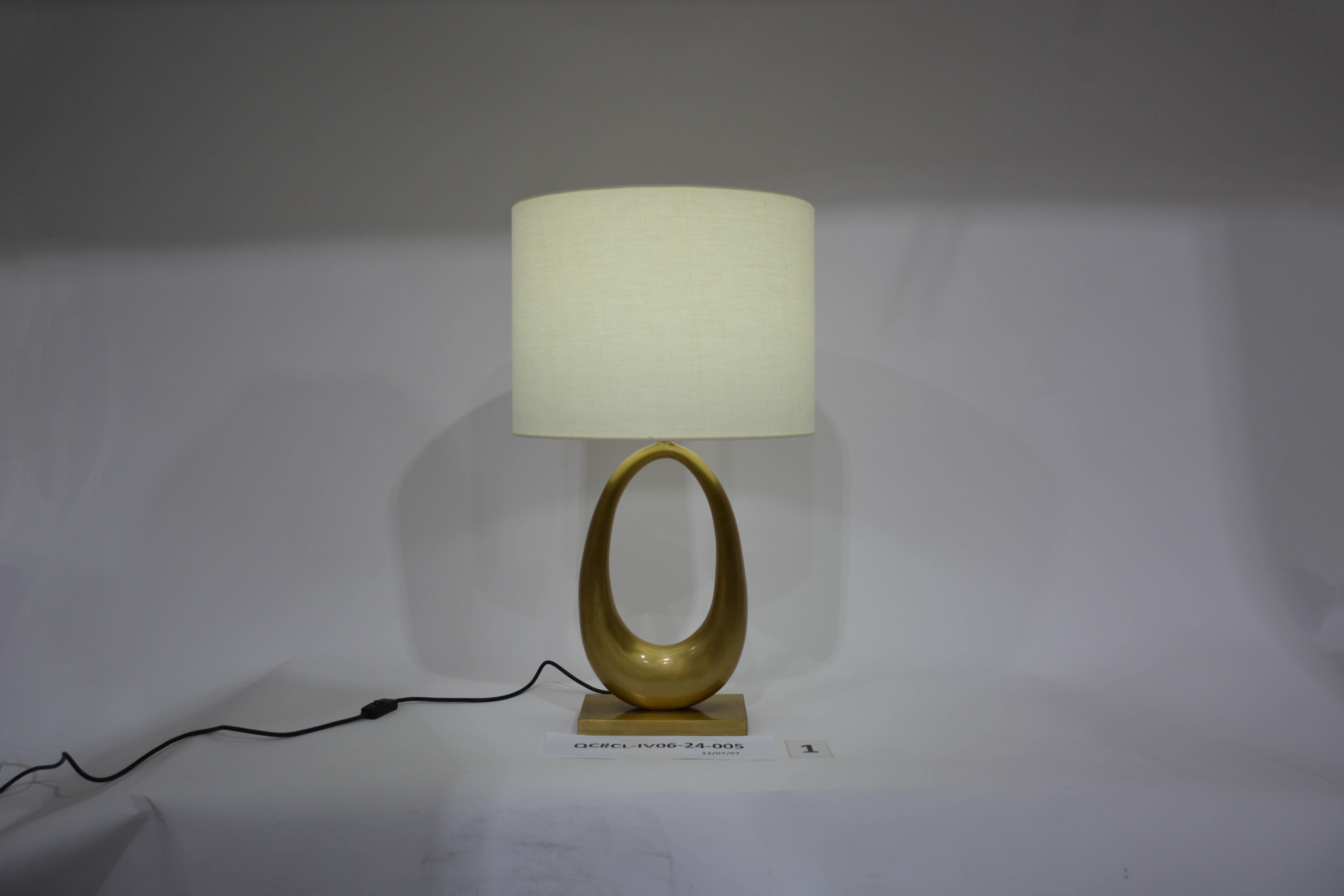 Cast Bronze Jewel Lamp in Antique Gold Finish by Elan Atelier 'Preorder' For Sale 1