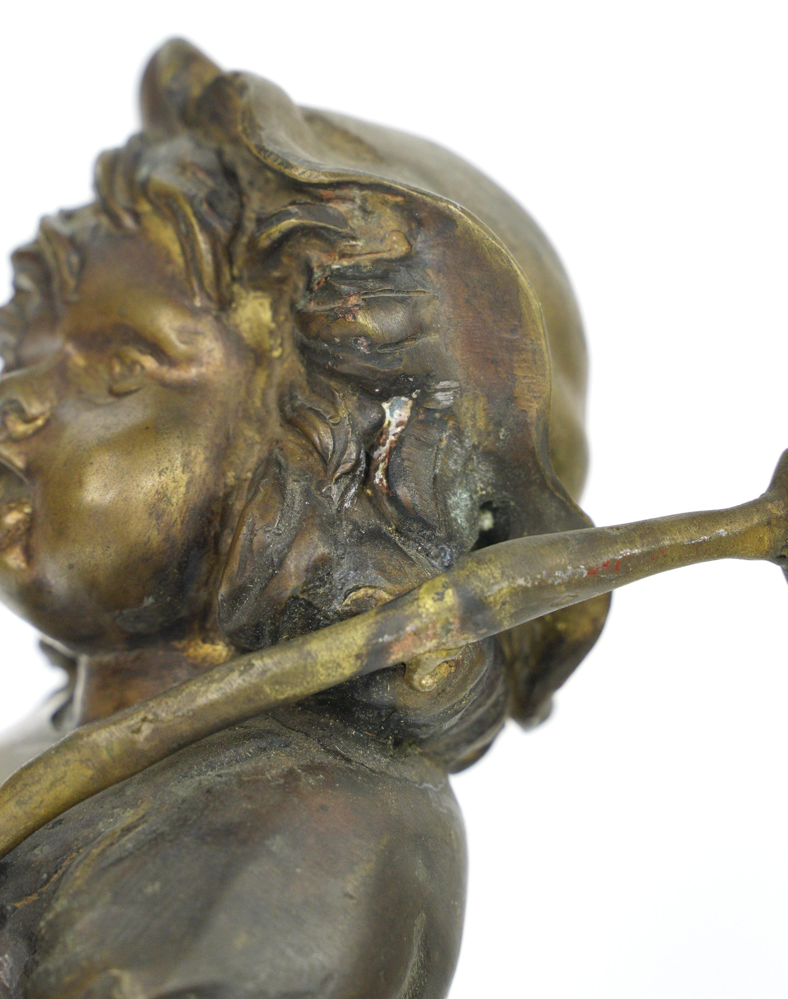 Statua in bronzo della ragazza in marcia con bandiera in vendita 5