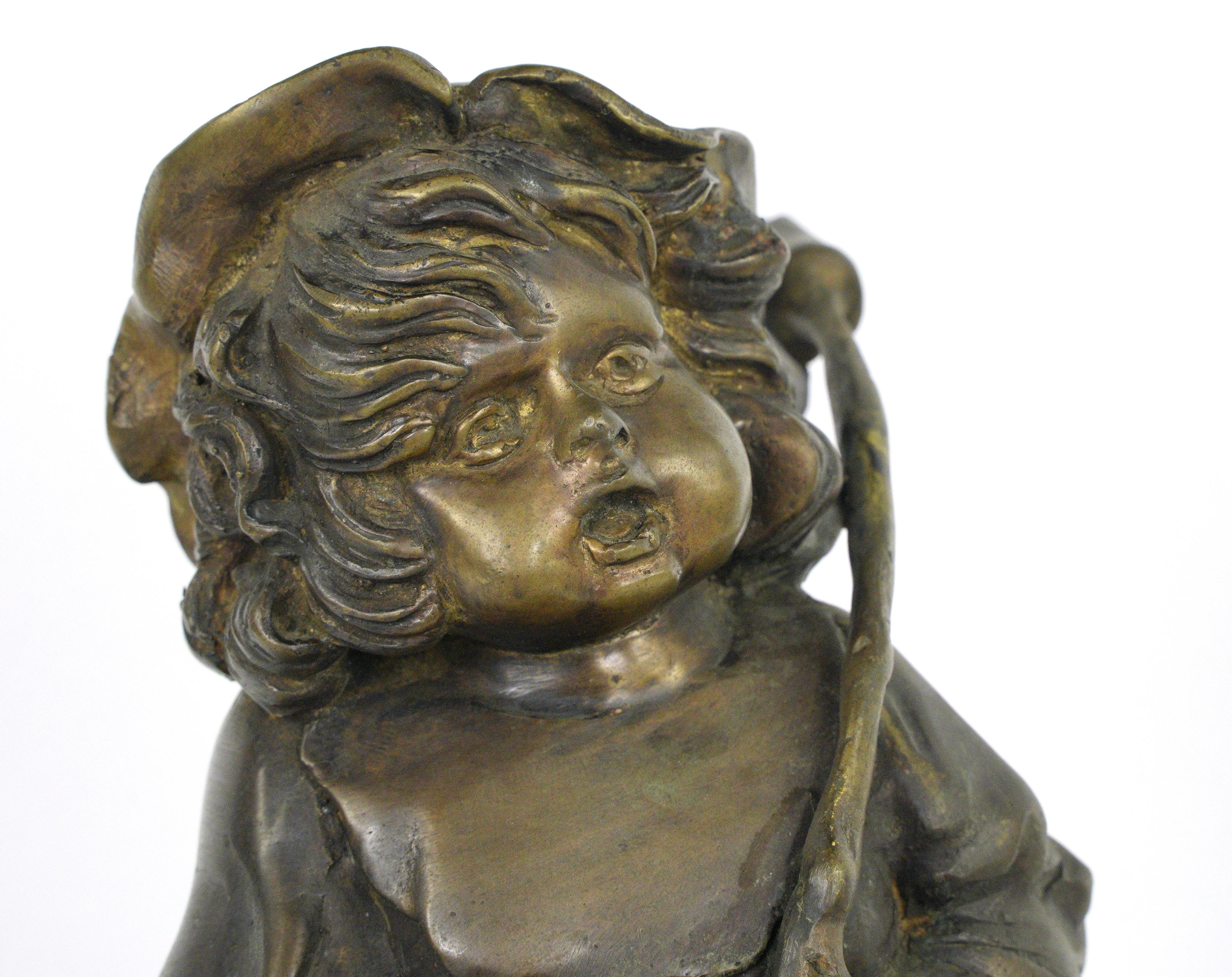 Bronzo Statua in bronzo della ragazza in marcia con bandiera in vendita