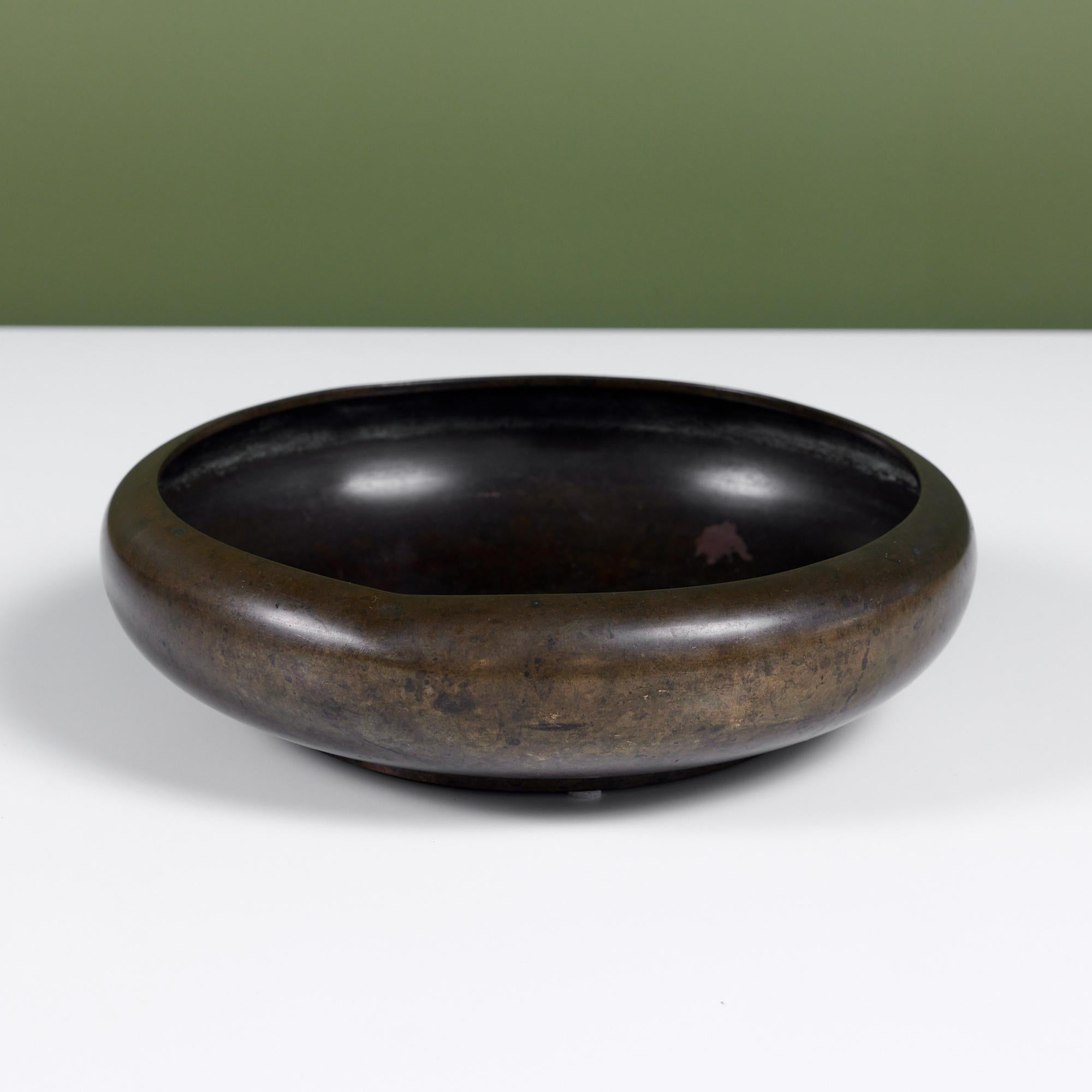 Cast Bronze Modernist Bowl 1