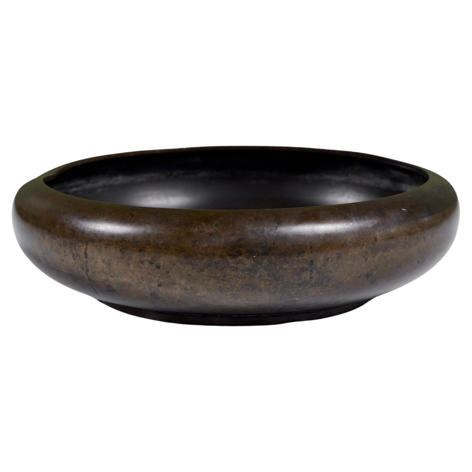 Cast Bronze Modernist Bowl