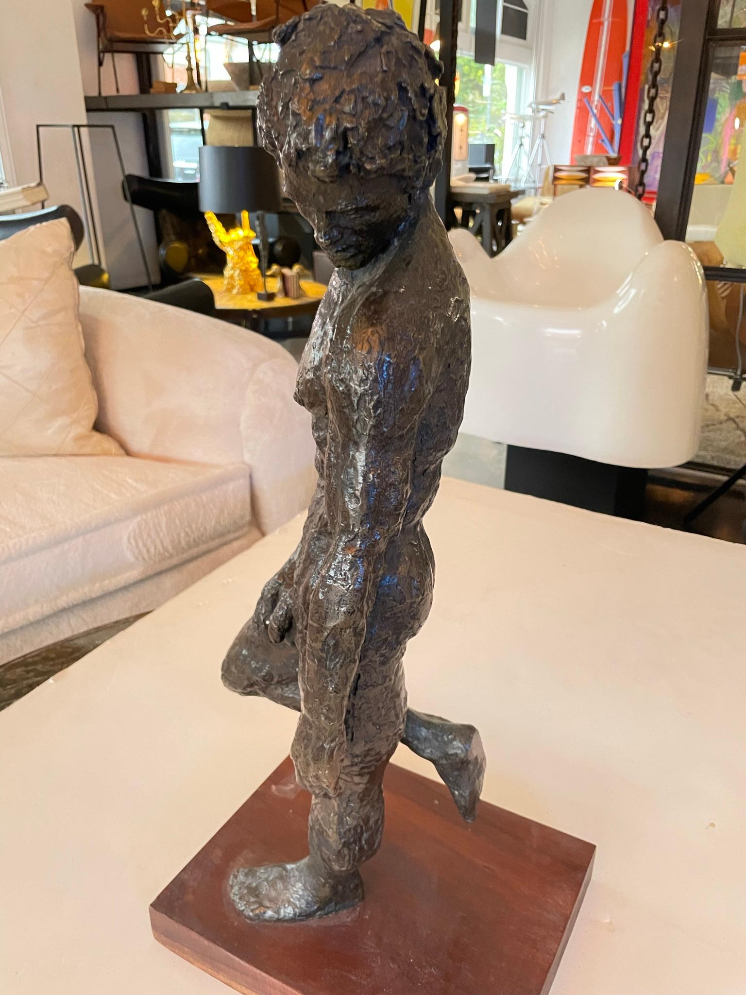 Solid Bronze Antinous Sculpture For Sale 2