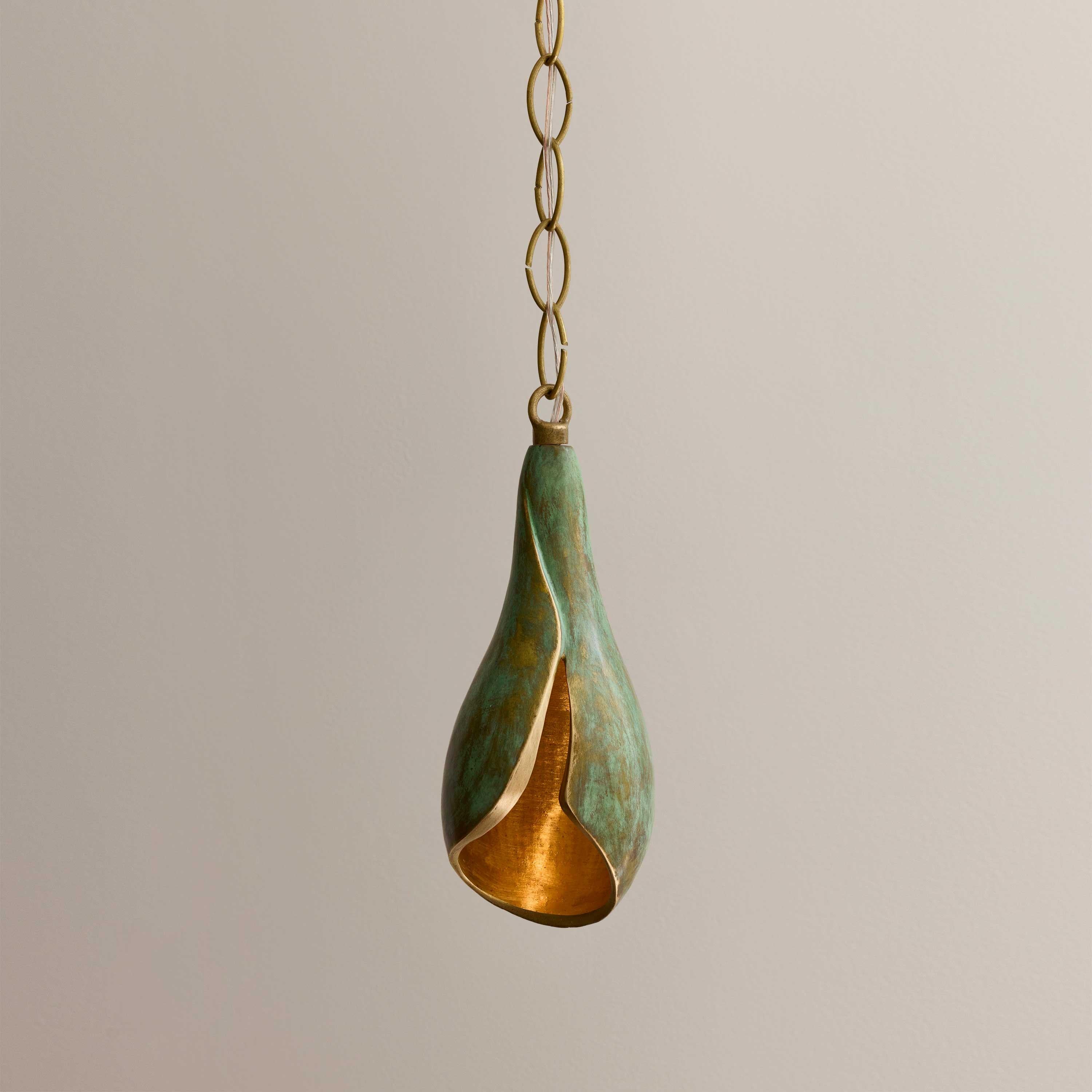 Calco Ciondolo in bronzo fuso, finitura Verdigris, Collectional de Bronce in vendita
