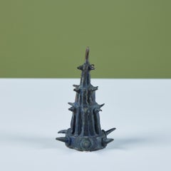 Statuette de la tour Poseidons en bronze moulé de J. Dale M'Hall