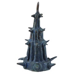 Vintage Cast Bronze Poseidons Tower Statuette by J. Dale M'Hall