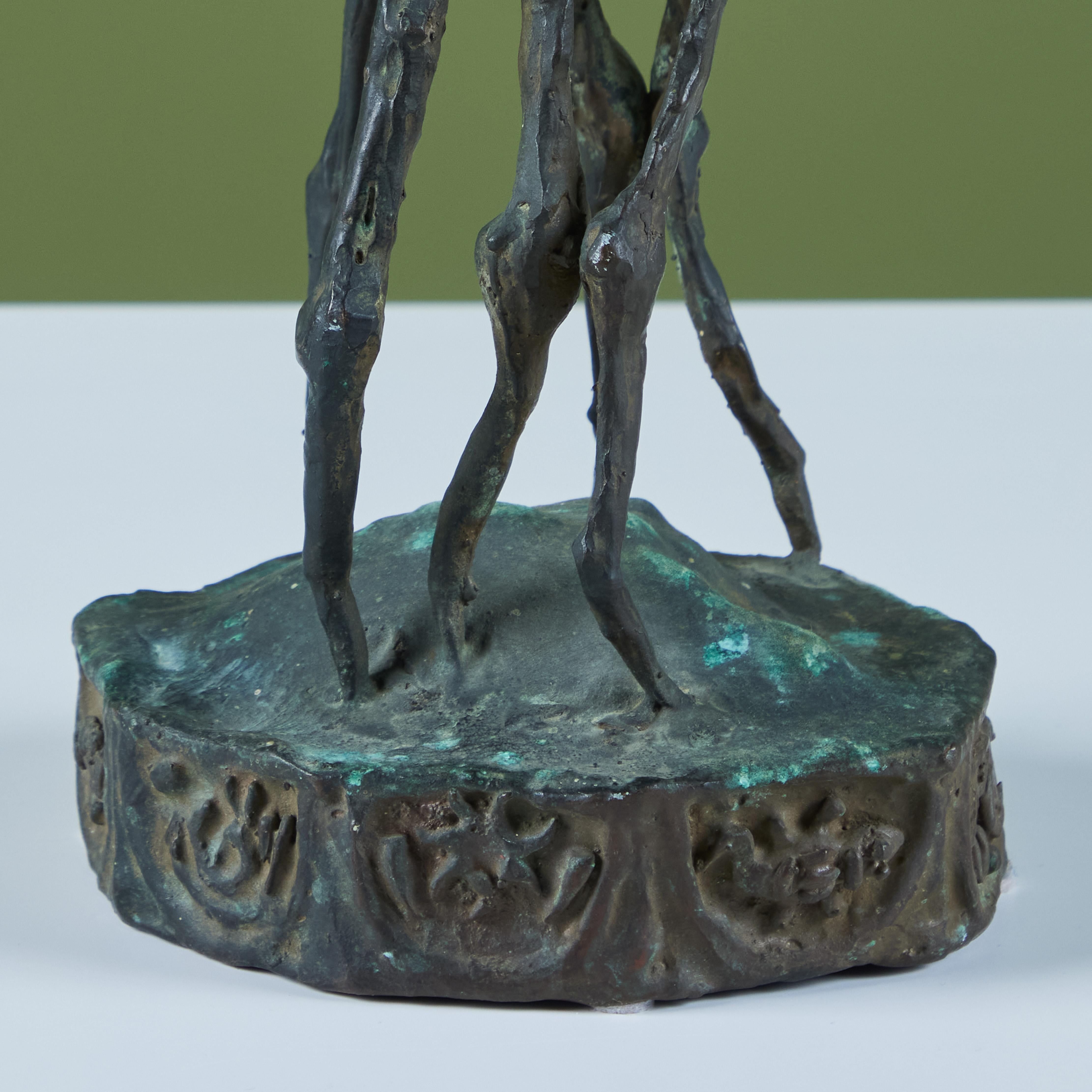 Cast Bronze 'Sand Flea' Sculpture by J. Dale M'Hall For Sale 6