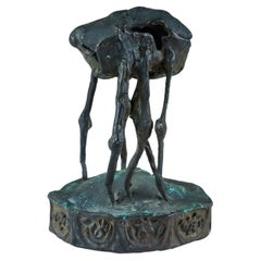 Vintage Cast Bronze 'Sand Flea' Sculpture by J. Dale M'Hall