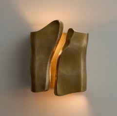 Wandleuchter aus Bronzeguss, Brasa-Finish, Kollektion Flor de Bronce