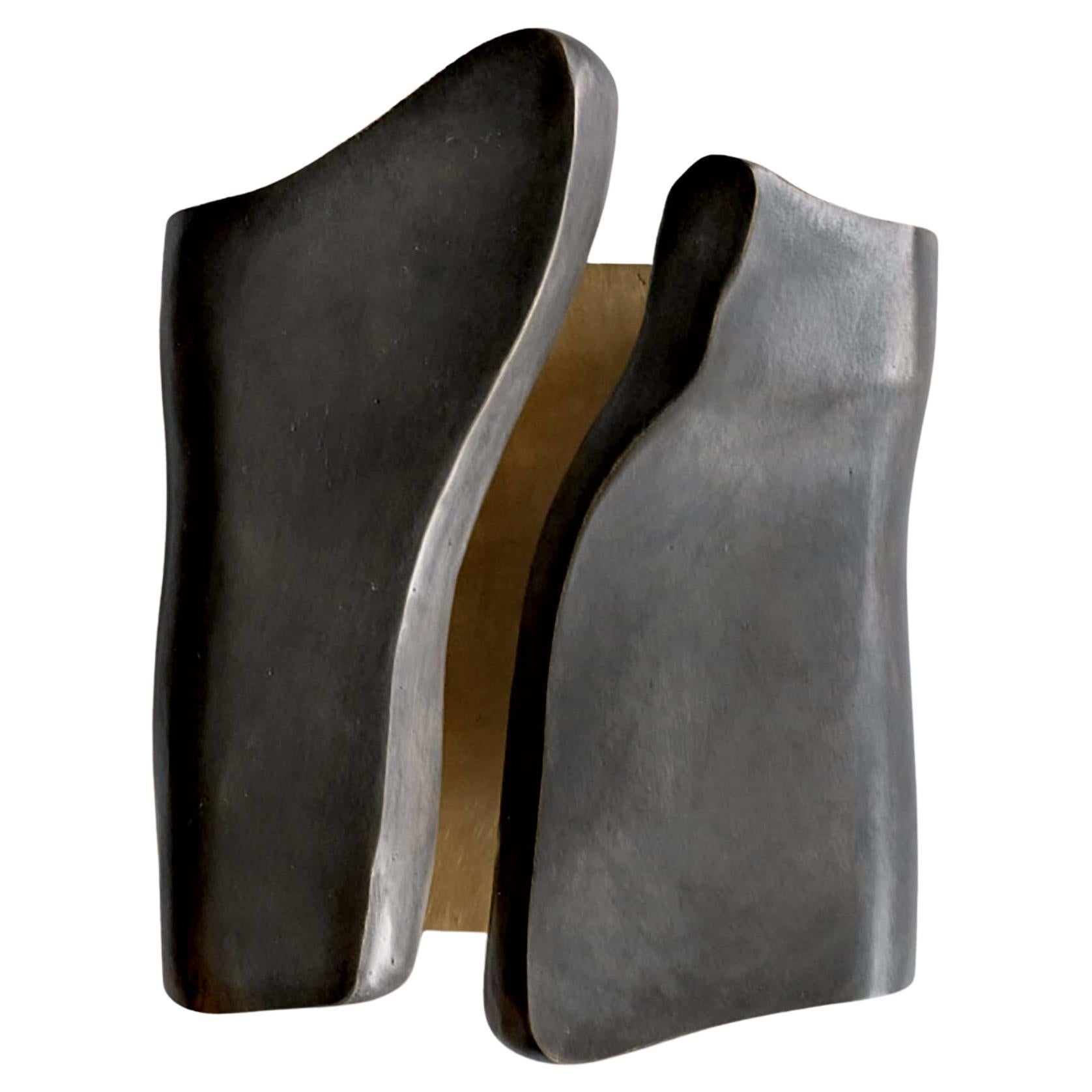 Cast Bronze Sconce, Gunmetal Finish, Flor de Bronce Collection