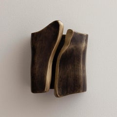 Wandleuchter aus Bronzeguss, Sepia-Finish, Kollektion Flor de Bronce