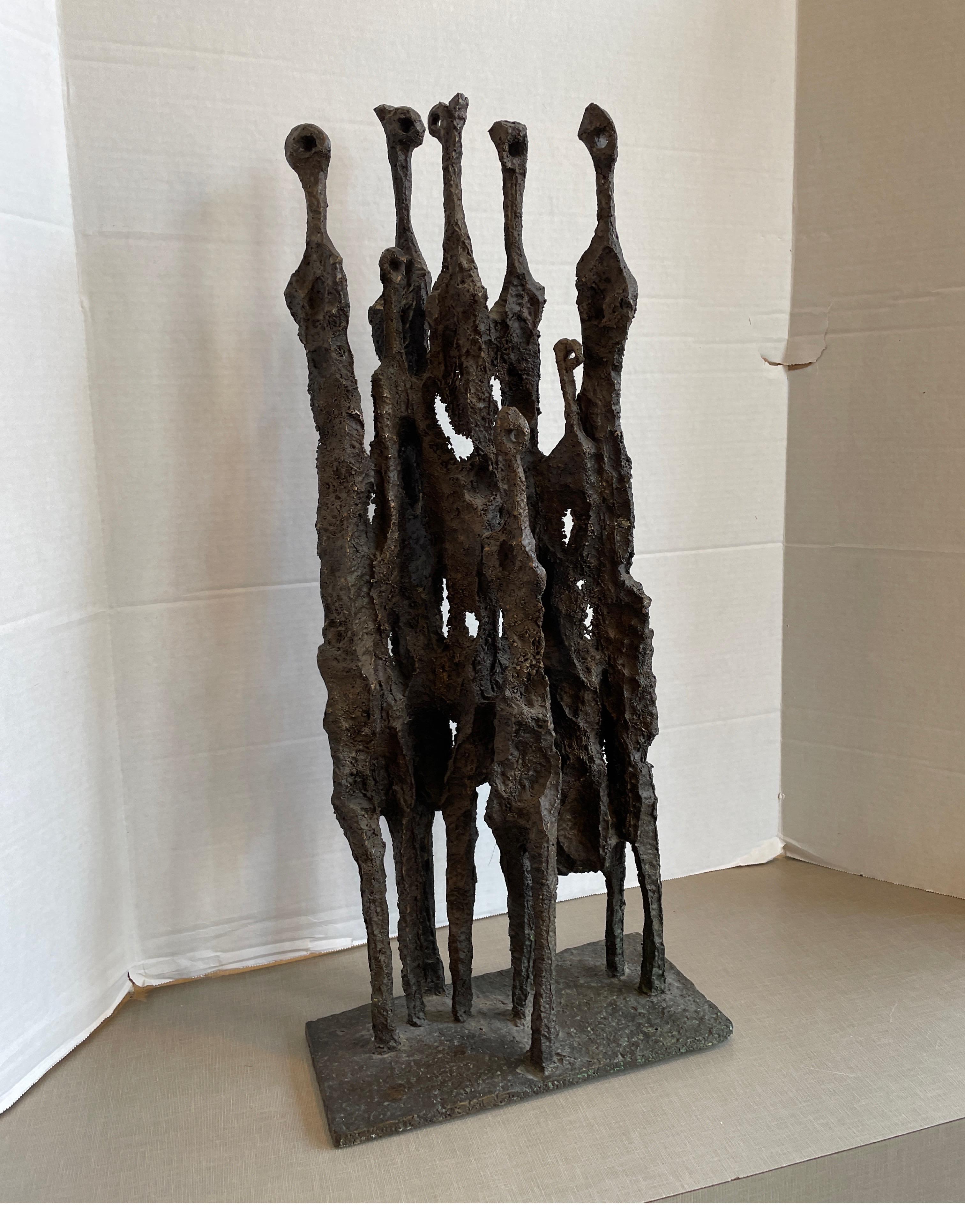 Israeli Cast Bronze Sculpture by Aharon Bezalel