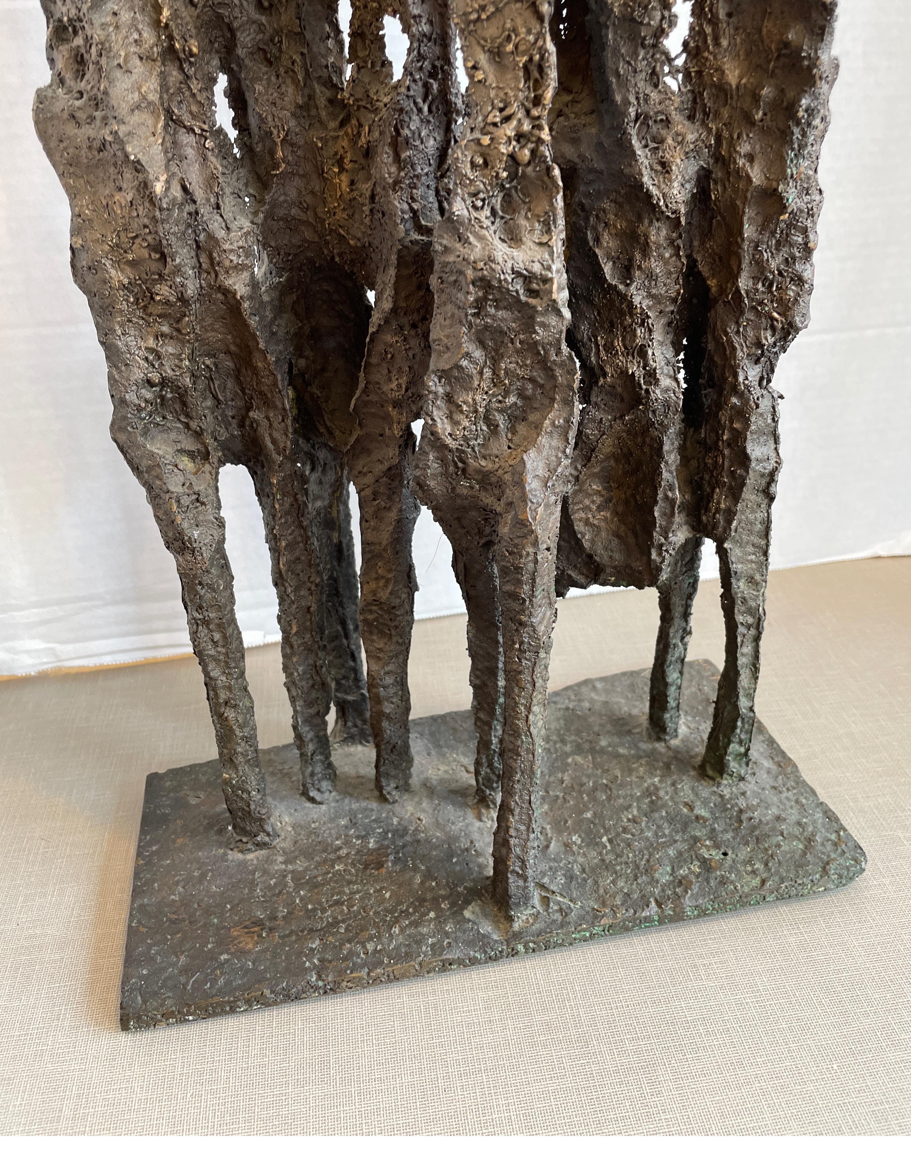 Mid-20th Century Cast Bronze Sculpture by Aharon Bezalel