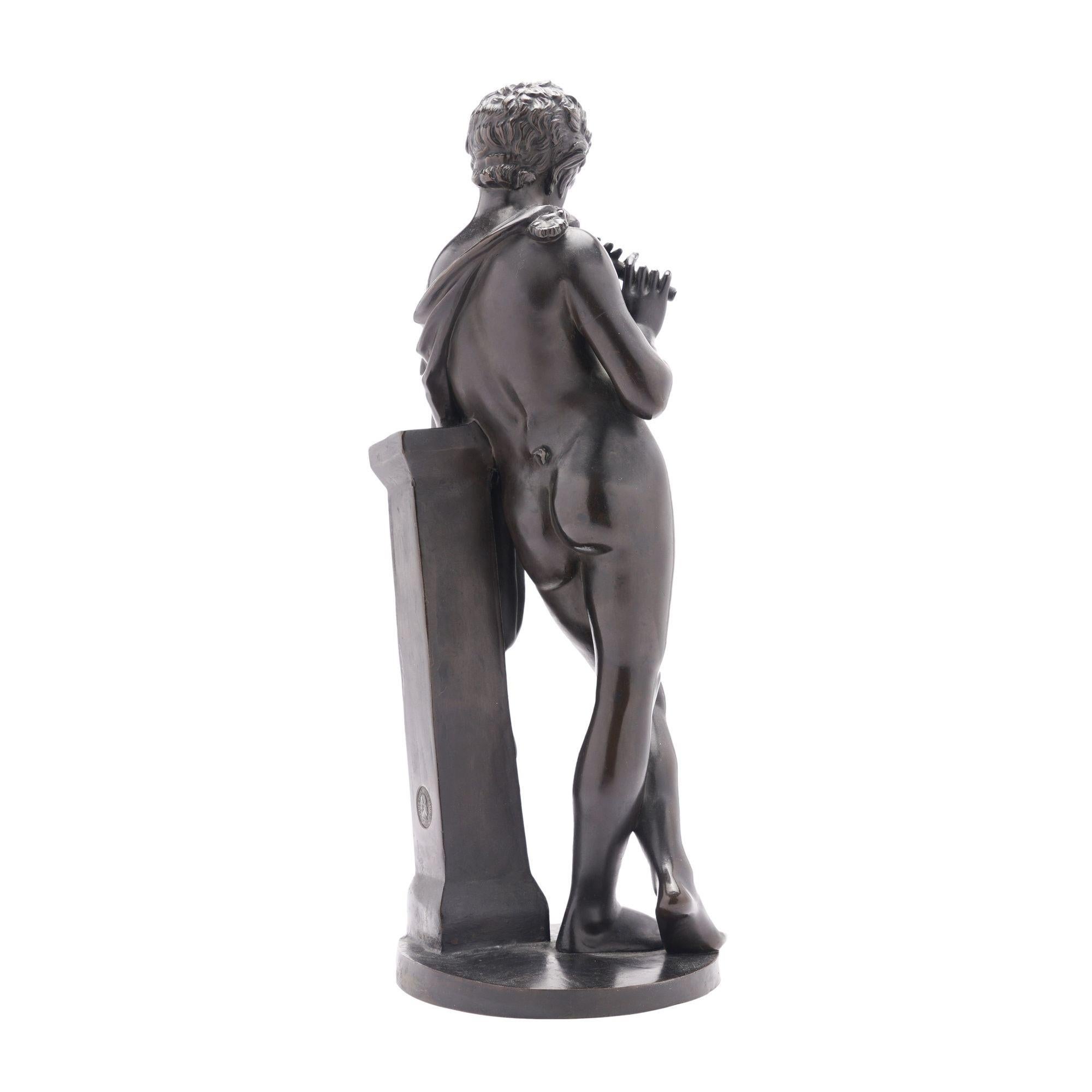 XIXe siècle Sculpture en bronze coulé de Pan par Ferdinand Barbedienne, 1875-1900 en vente