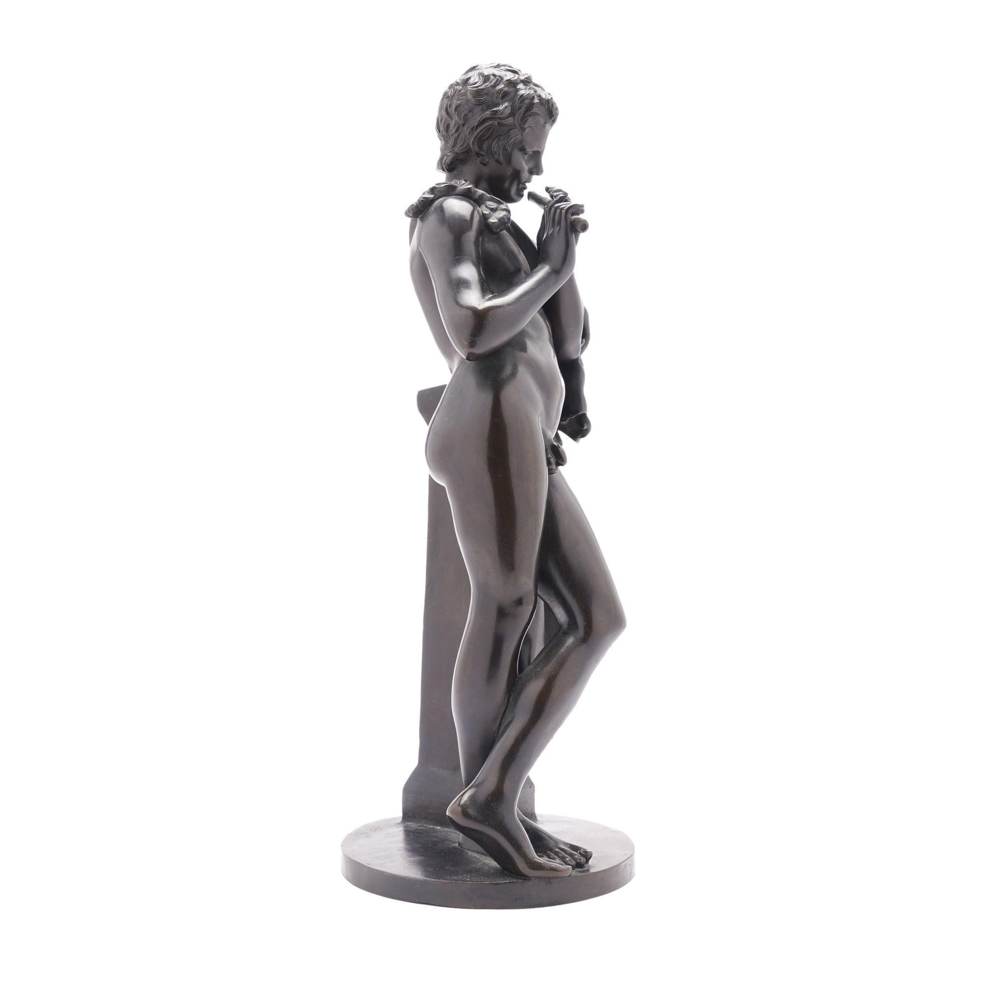 Bronze Sculpture en bronze coulé de Pan par Ferdinand Barbedienne, 1875-1900 en vente
