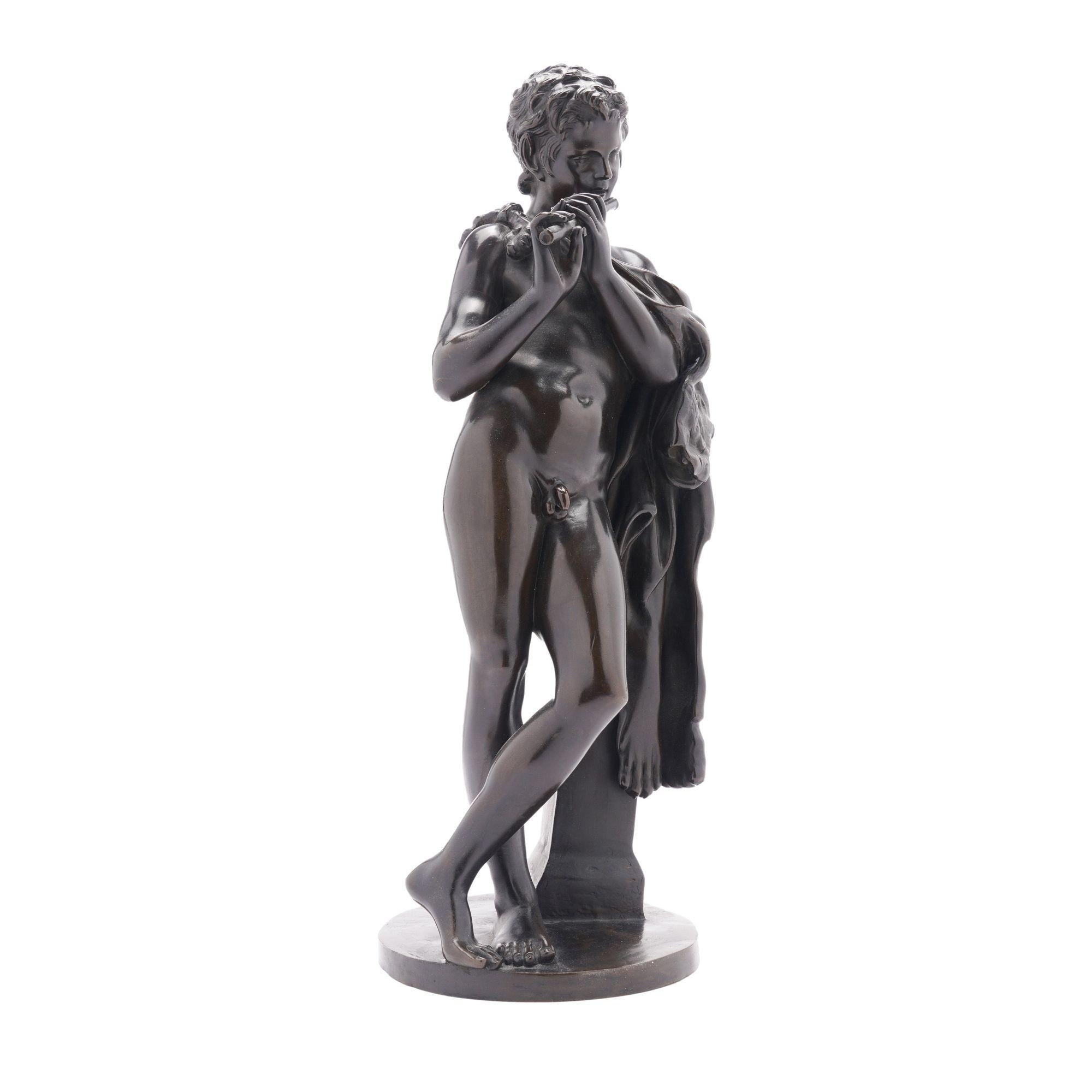 Sculpture en bronze coulé de Pan par Ferdinand Barbedienne, 1875-1900 en vente 1