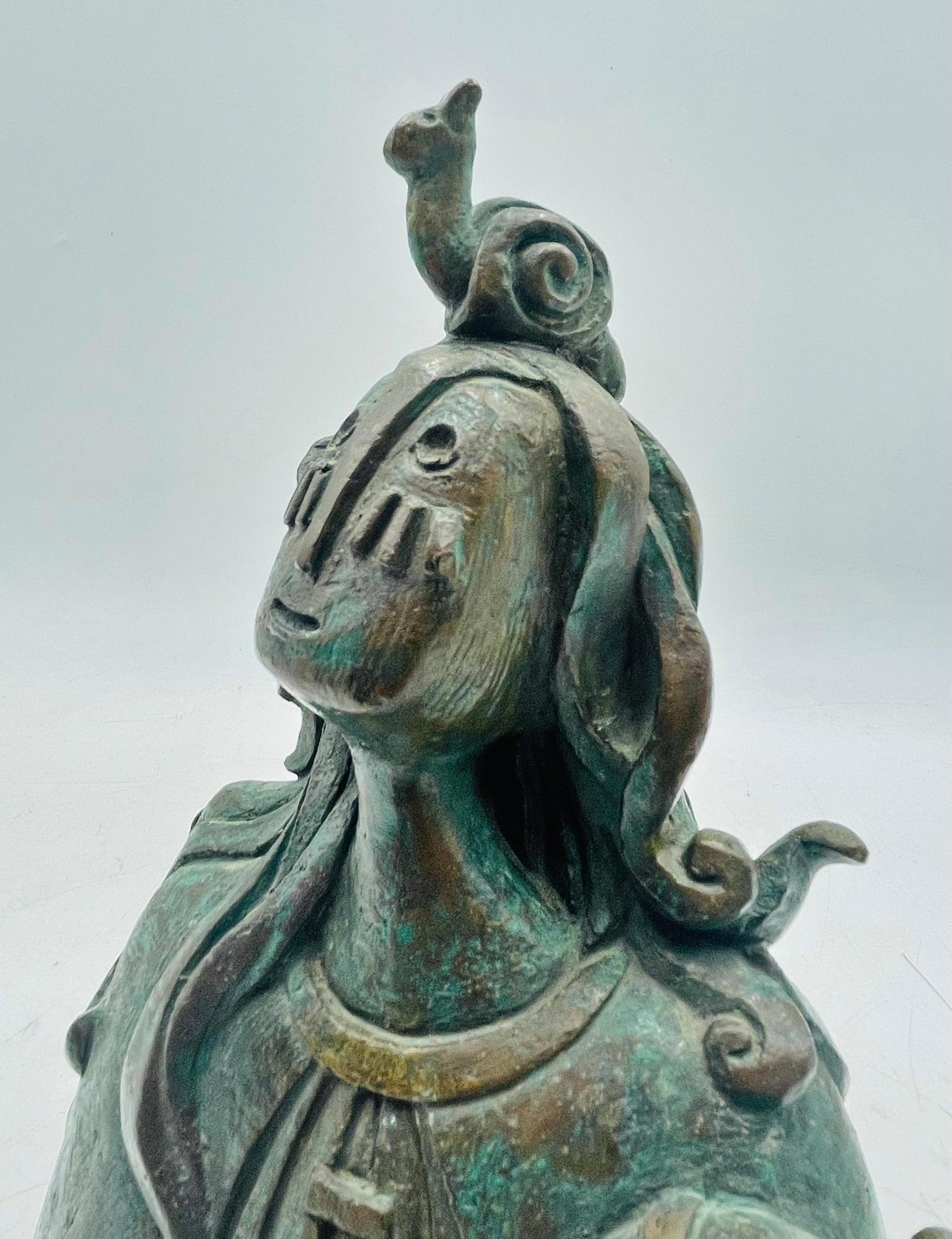 Bronzo Scultura in bronzo fuso intitolata 