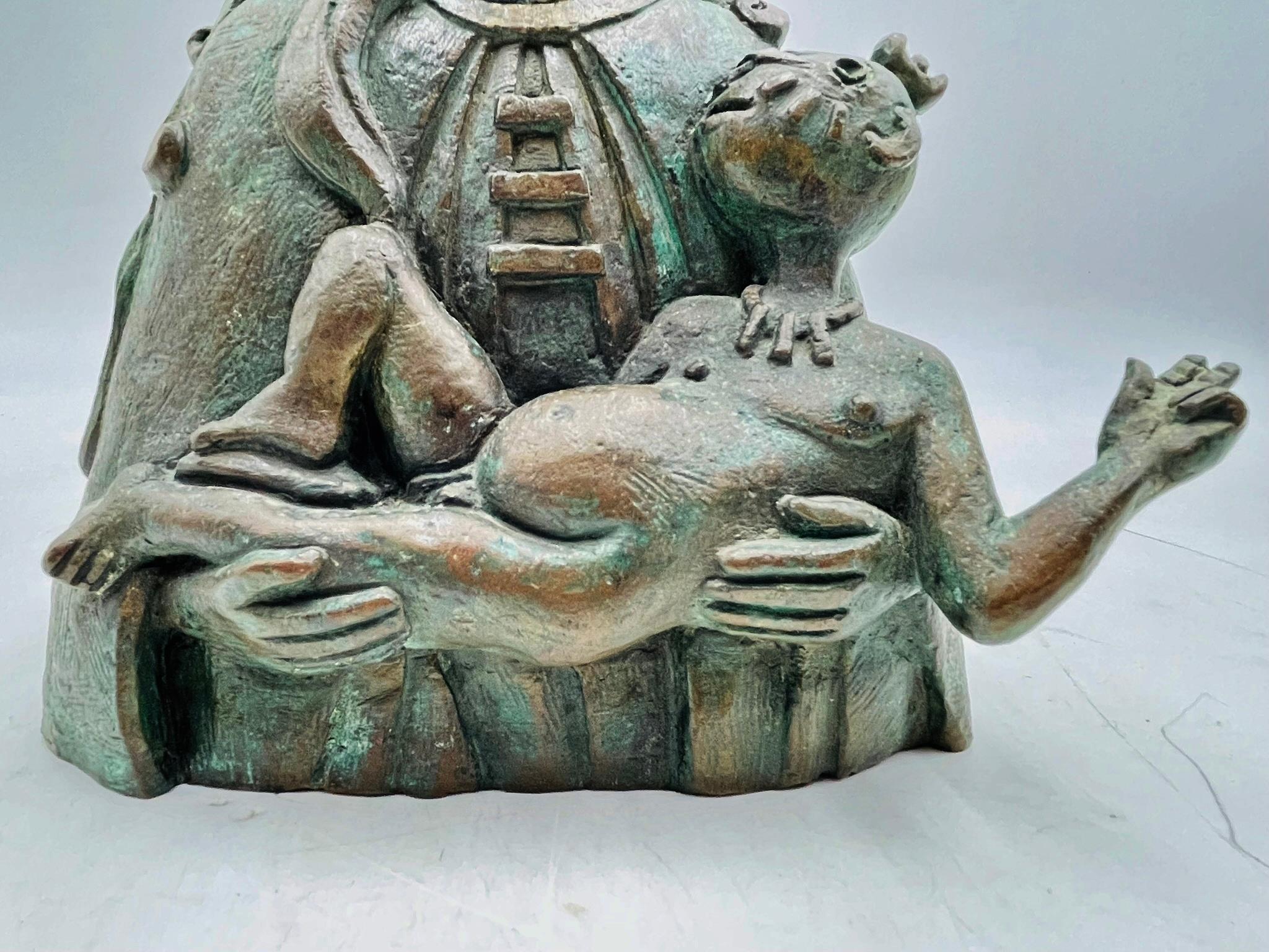 Scultura in bronzo fuso intitolata 