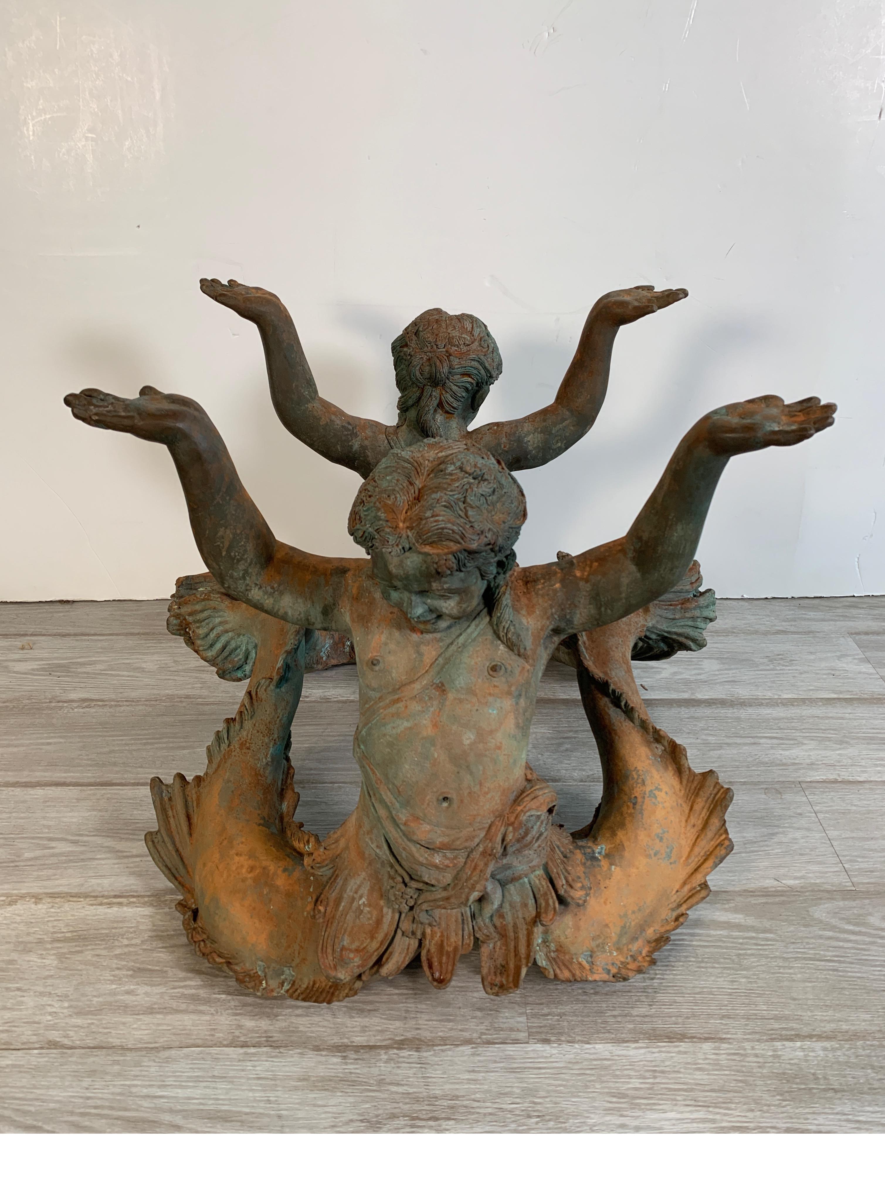 Cast Bronze Sea Nymph Coffee Table 6