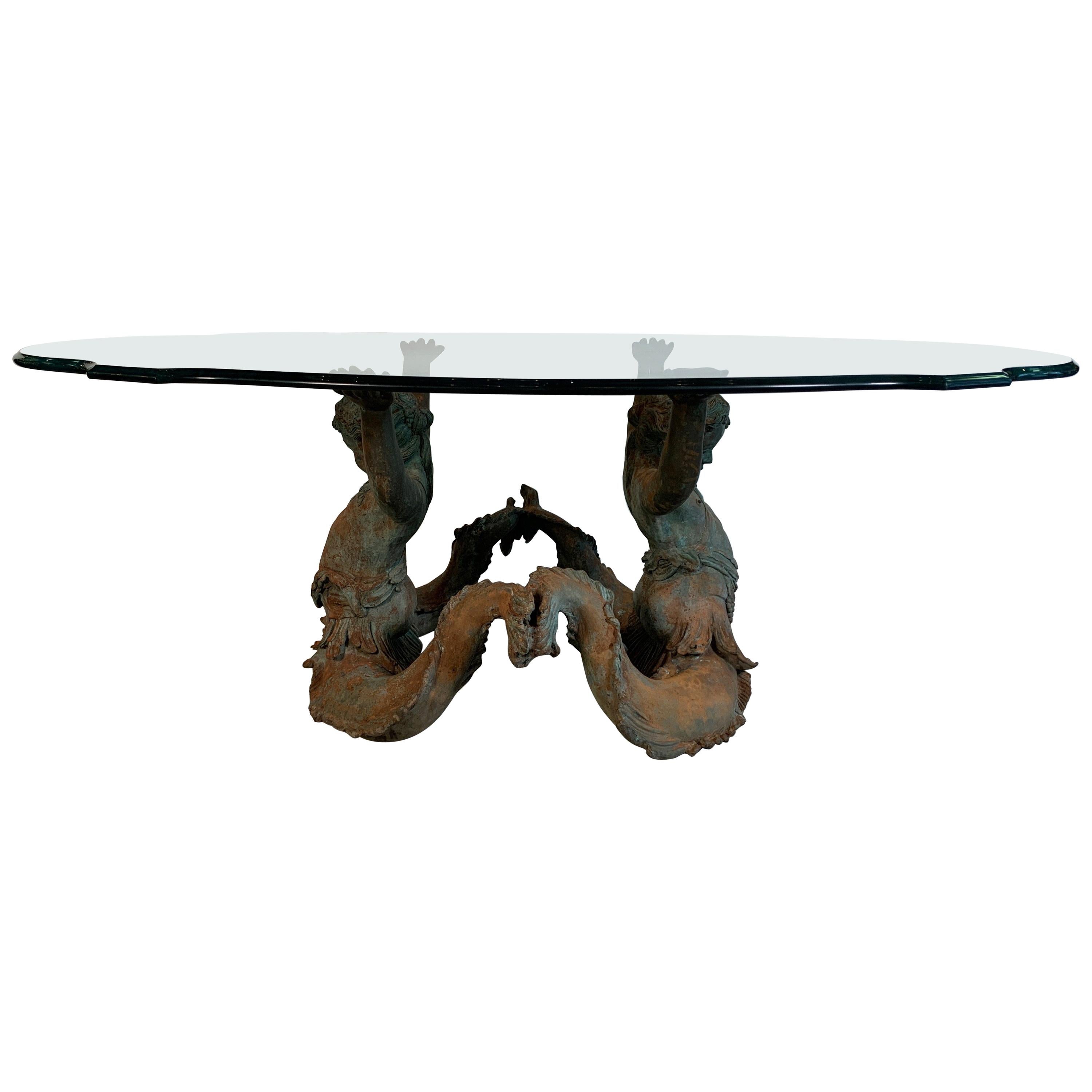 Cast Bronze Sea Nymph Coffee Table